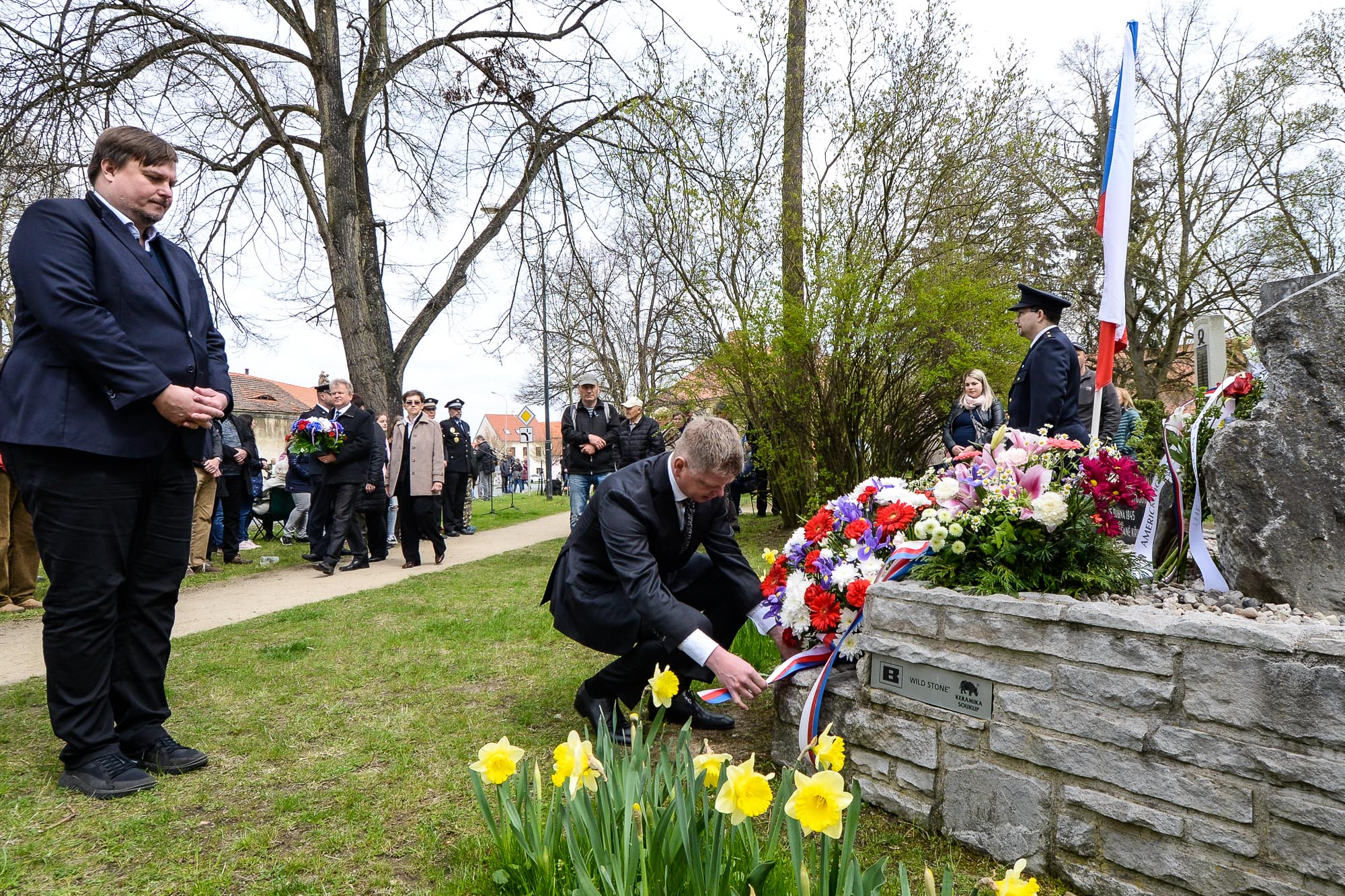 Slavnosti svobody 2022 - Pietní akty v Křimicích (foto: M. Pecuch, 23.4.2022)