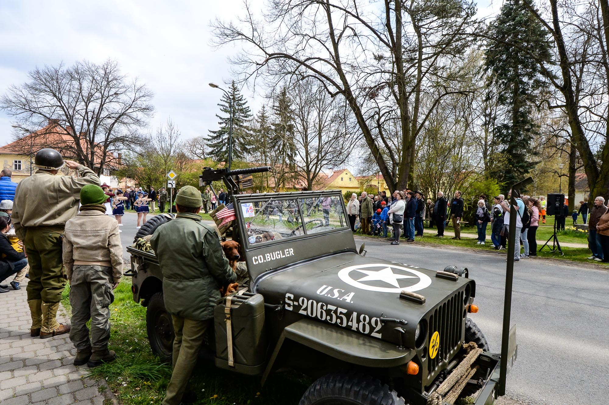Slavnosti svobody 2022 - Pietní akty v Křimicích (foto: M. Pecuch, 23.4.2022)