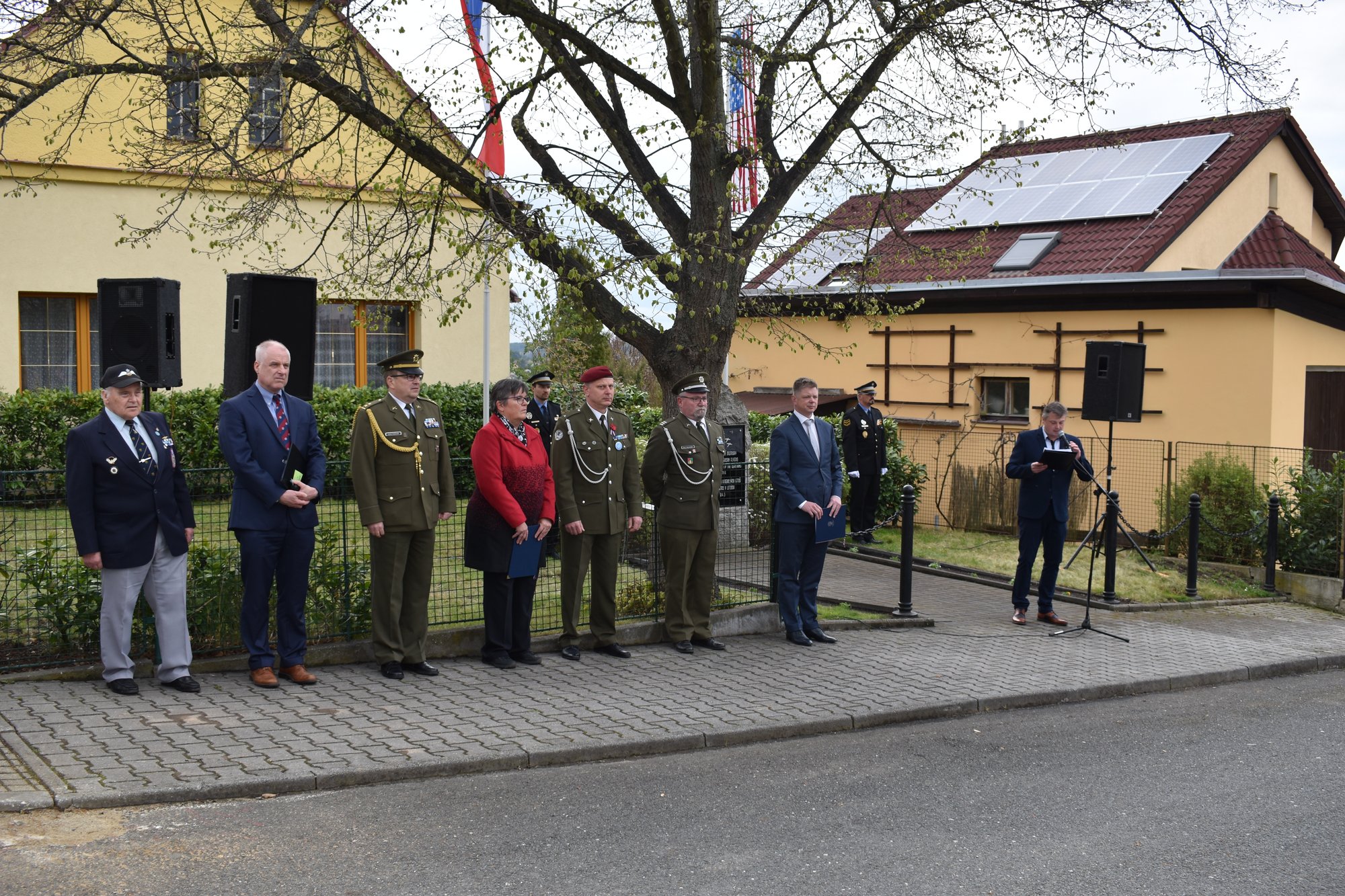 Pietní akt Litice (foto: A. Jarošová, 25.4.2022)