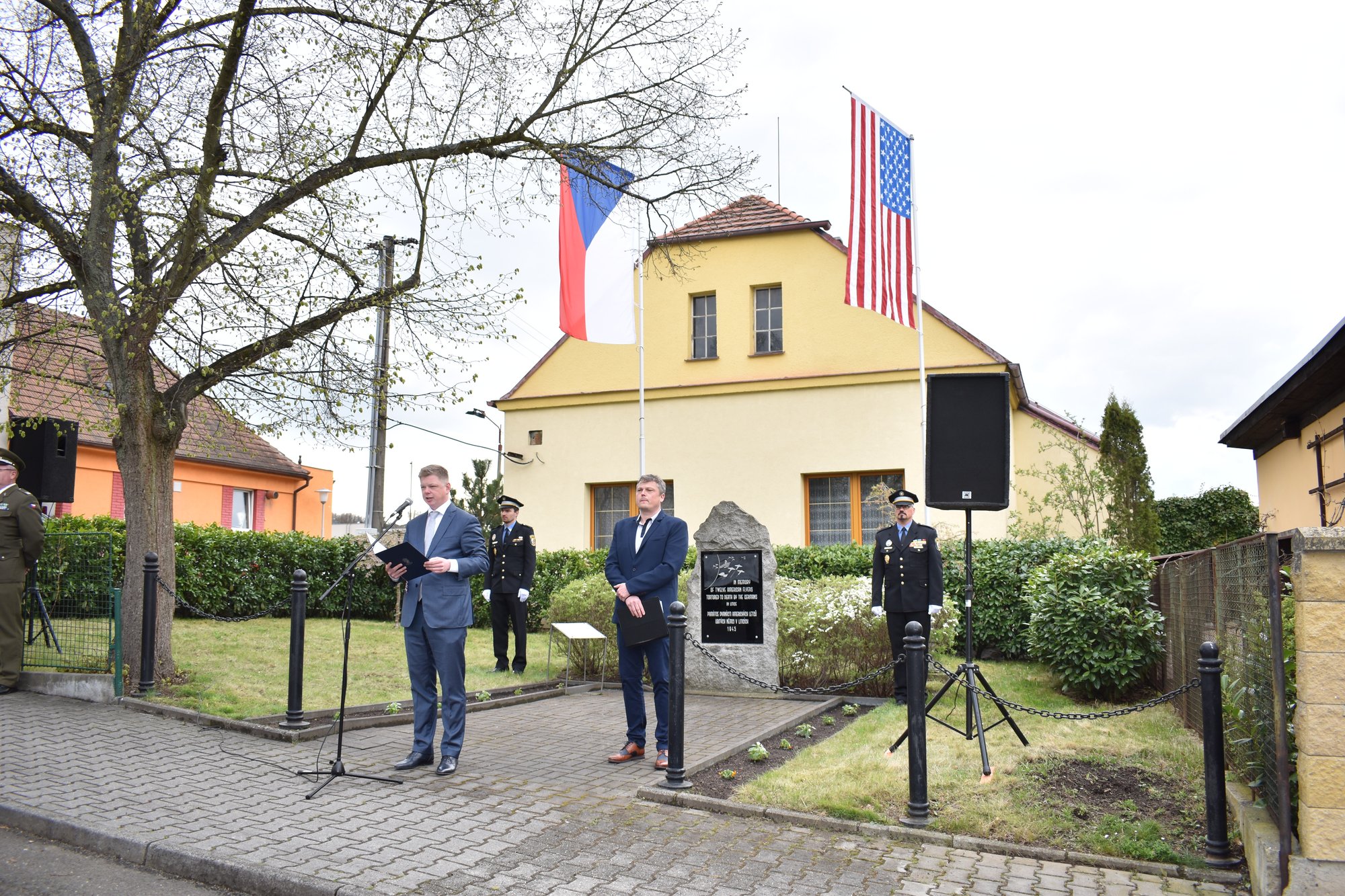 Pietní akt Litice (foto: A. Jarošová, 25.4.2022)