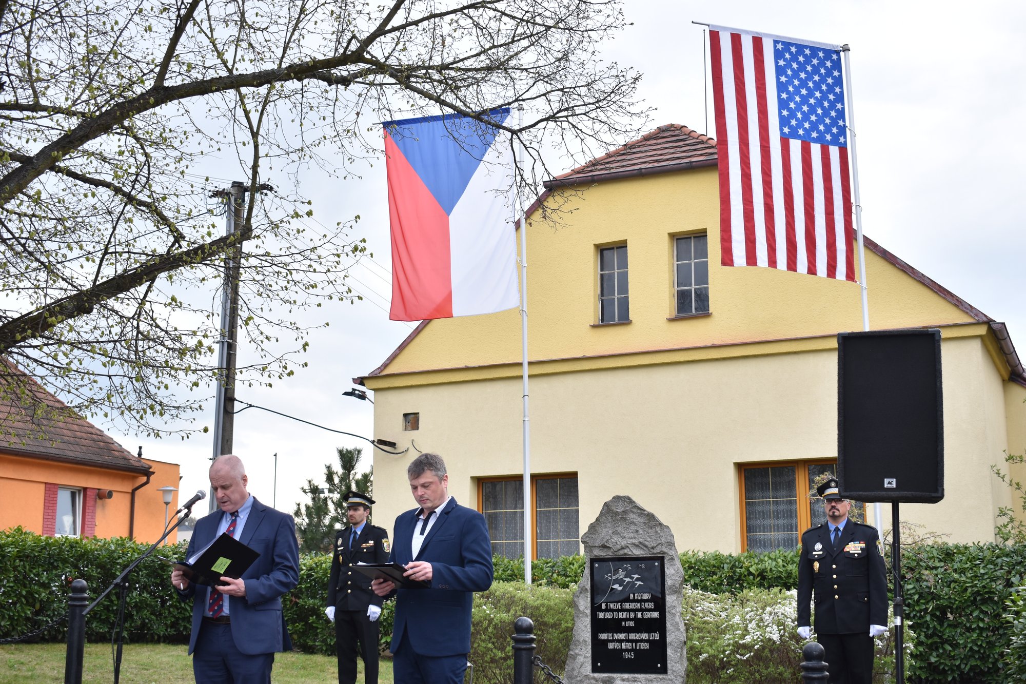 Pietní akt Litice (foto: A. Jarošová, 25.4.2022)