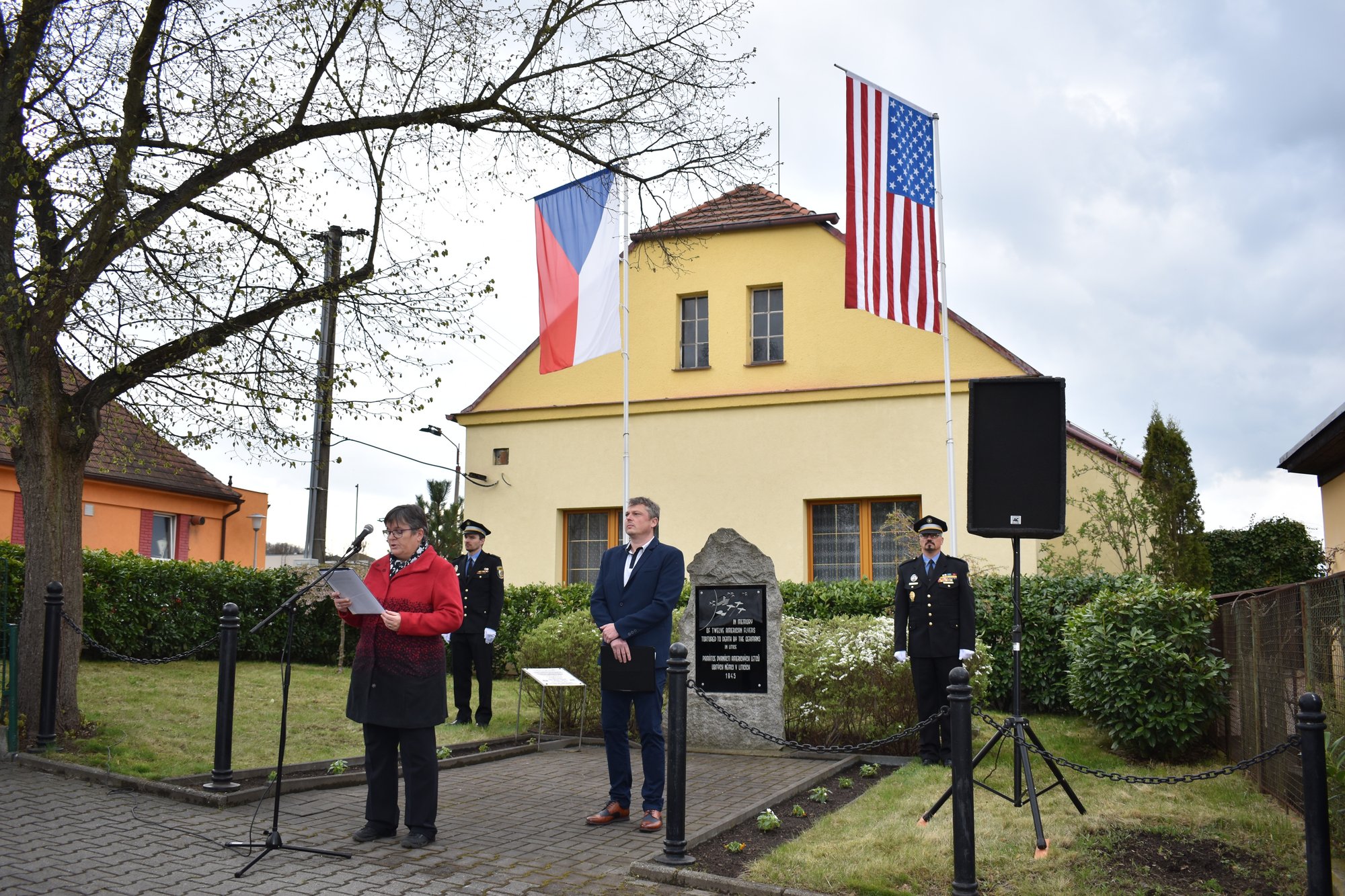 Pietní akt Litice (foto: A. Jarošová, 25.4.2022)