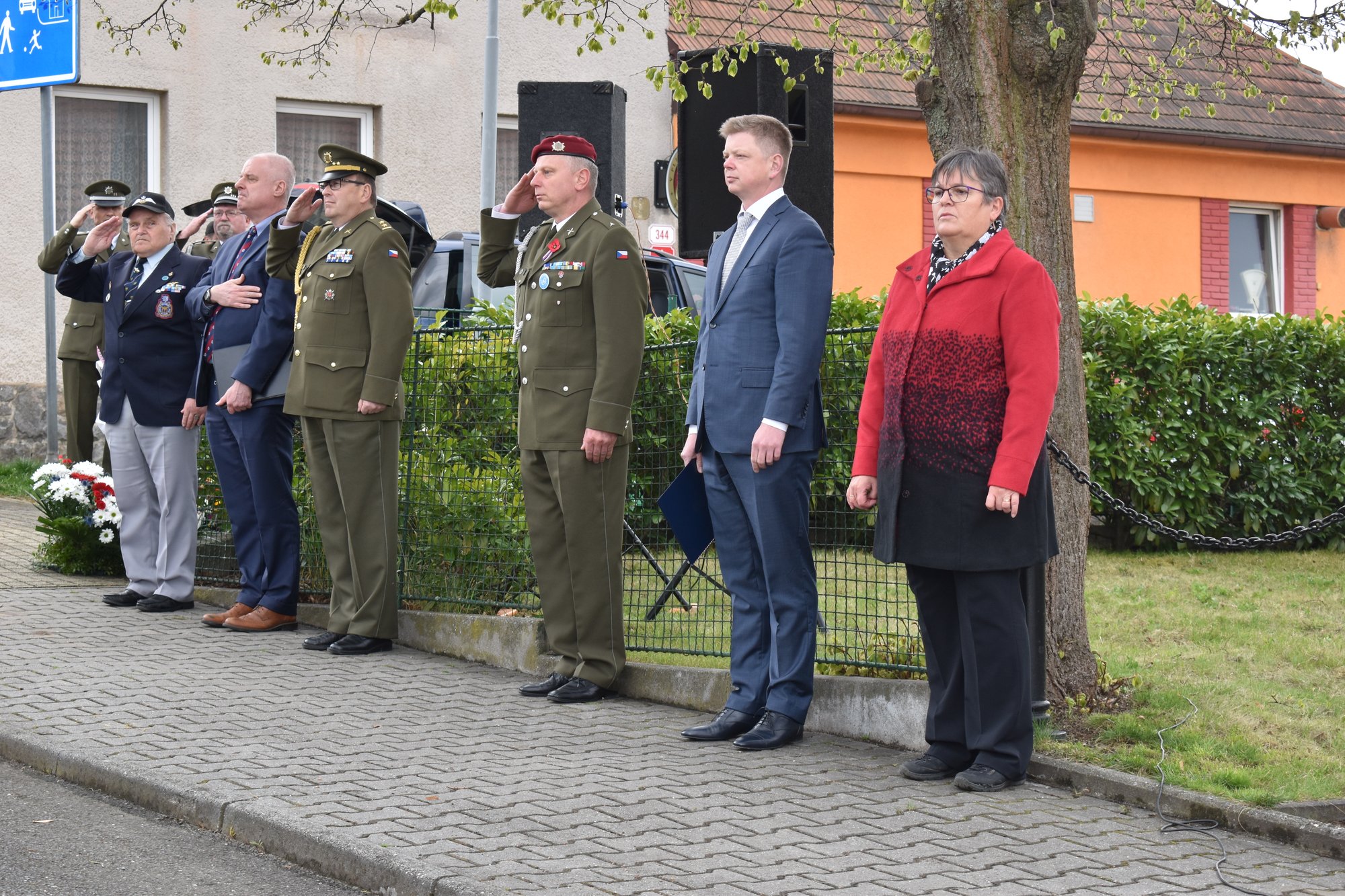 Pietní akt Litice (foto: A. Jarošová, 25.4.2022)