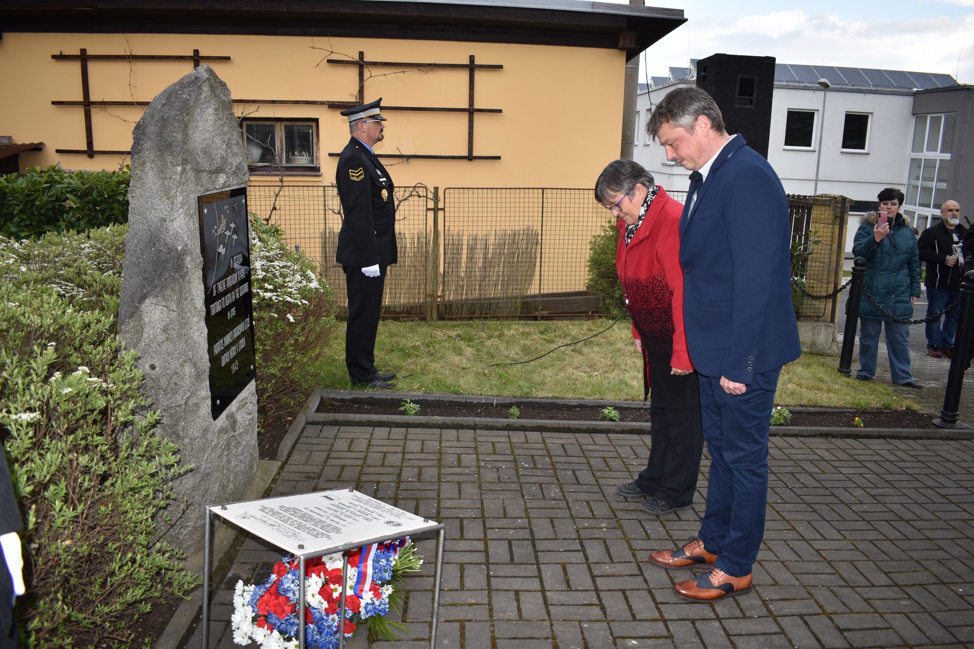 Pietní akt Litice (foto: A. Jarošová, 25.4.2022)