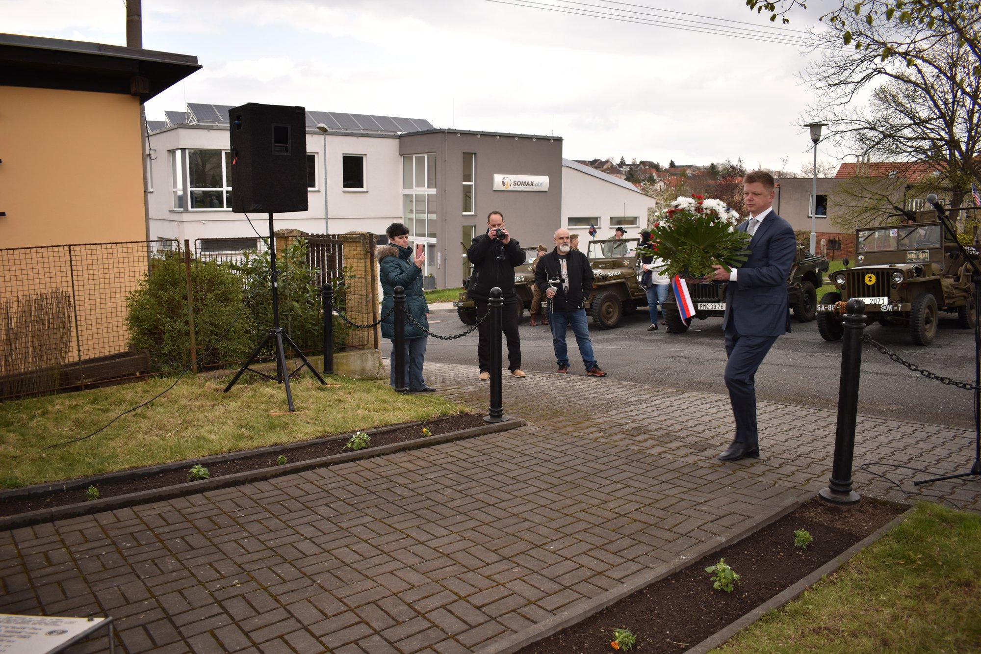 Pietní akt Litice (foto: A. Jarošová, 25.4.2022)