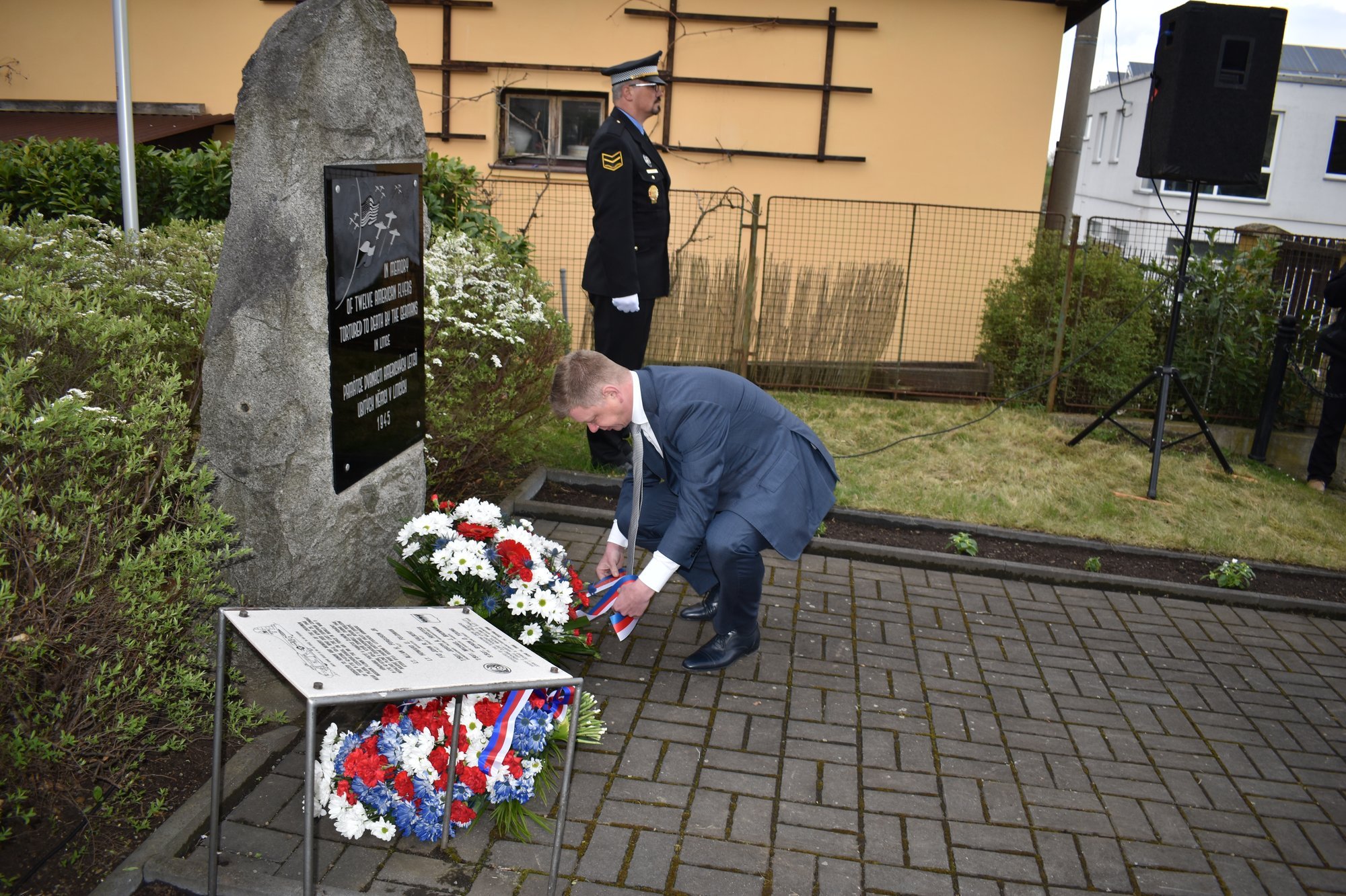 Pietní akt Litice (foto: A. Jarošová, 25.4.2022)