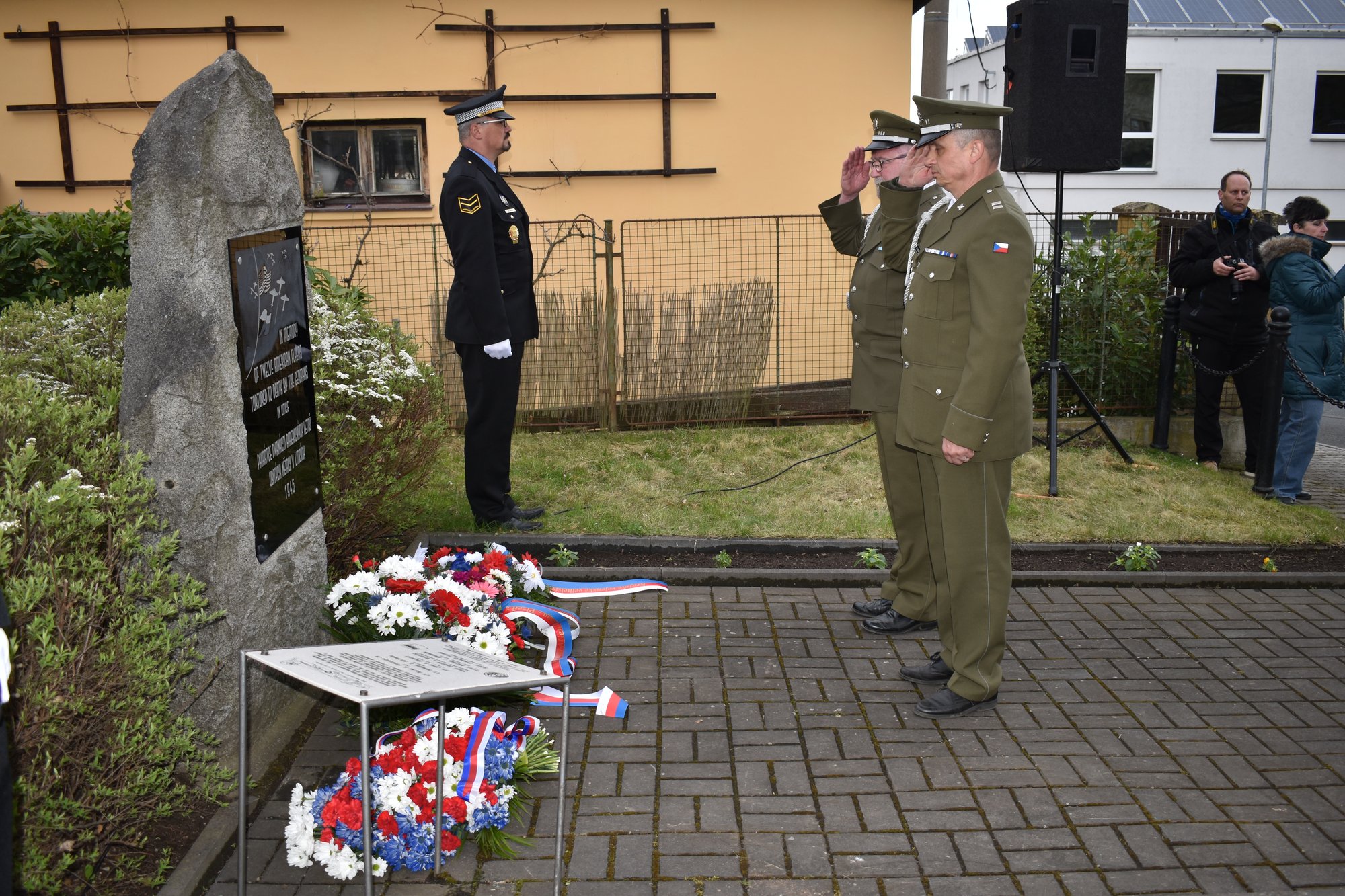 Pietní akt Litice (foto: A. Jarošová, 25.4.2022)