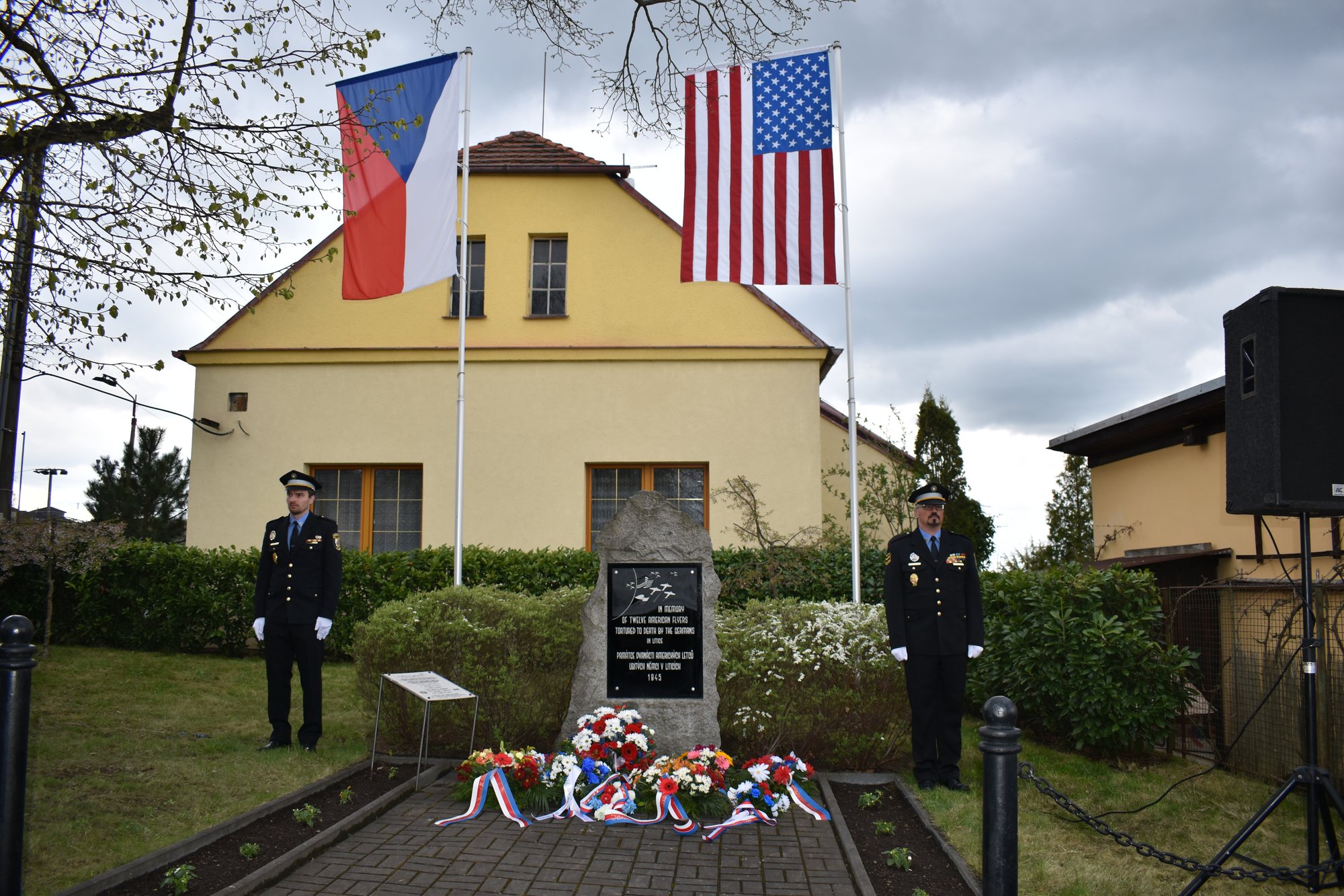 Pietní akt Litice (foto: A. Jarošová, 25.4.2022)