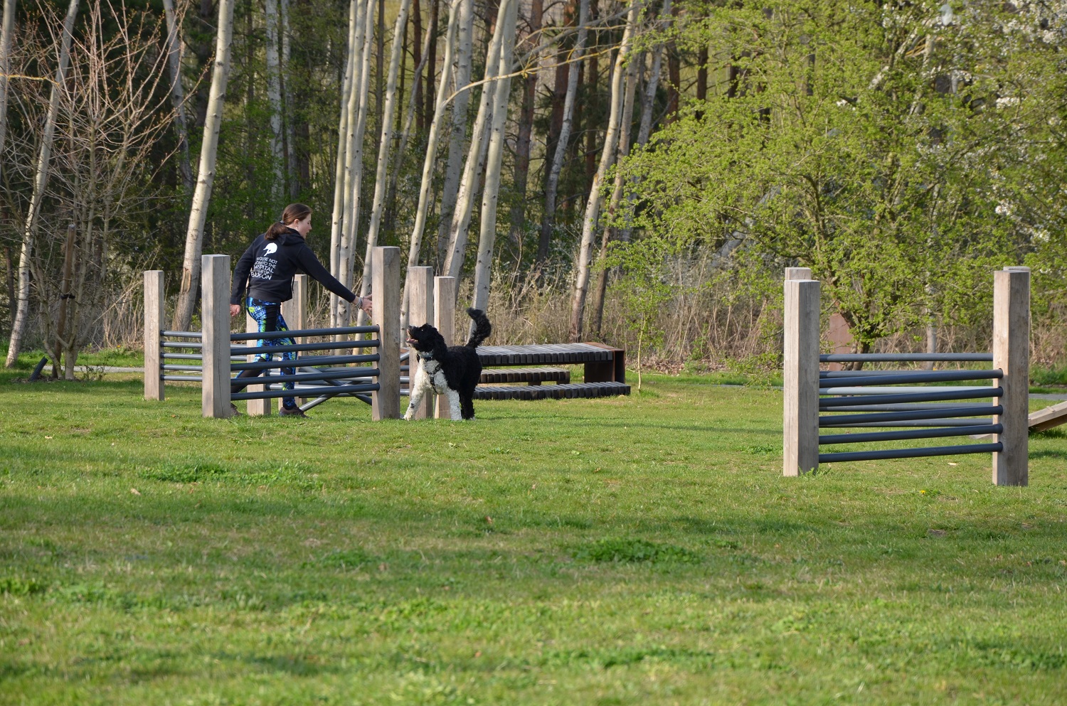 V prostoru bývalého hřiště BMX na okraji sídliště Košutka vznikl nový park Podzemník, který zrealizovala Správa veřejného statku města Plzně na základě přání občanů. Na okraji jednoho z největších plzeňských sídlišť tak vznikla nová skoro 2,5 hektaru velká parková plocha. (foto: E. Kriegerová, 28.4.2022)