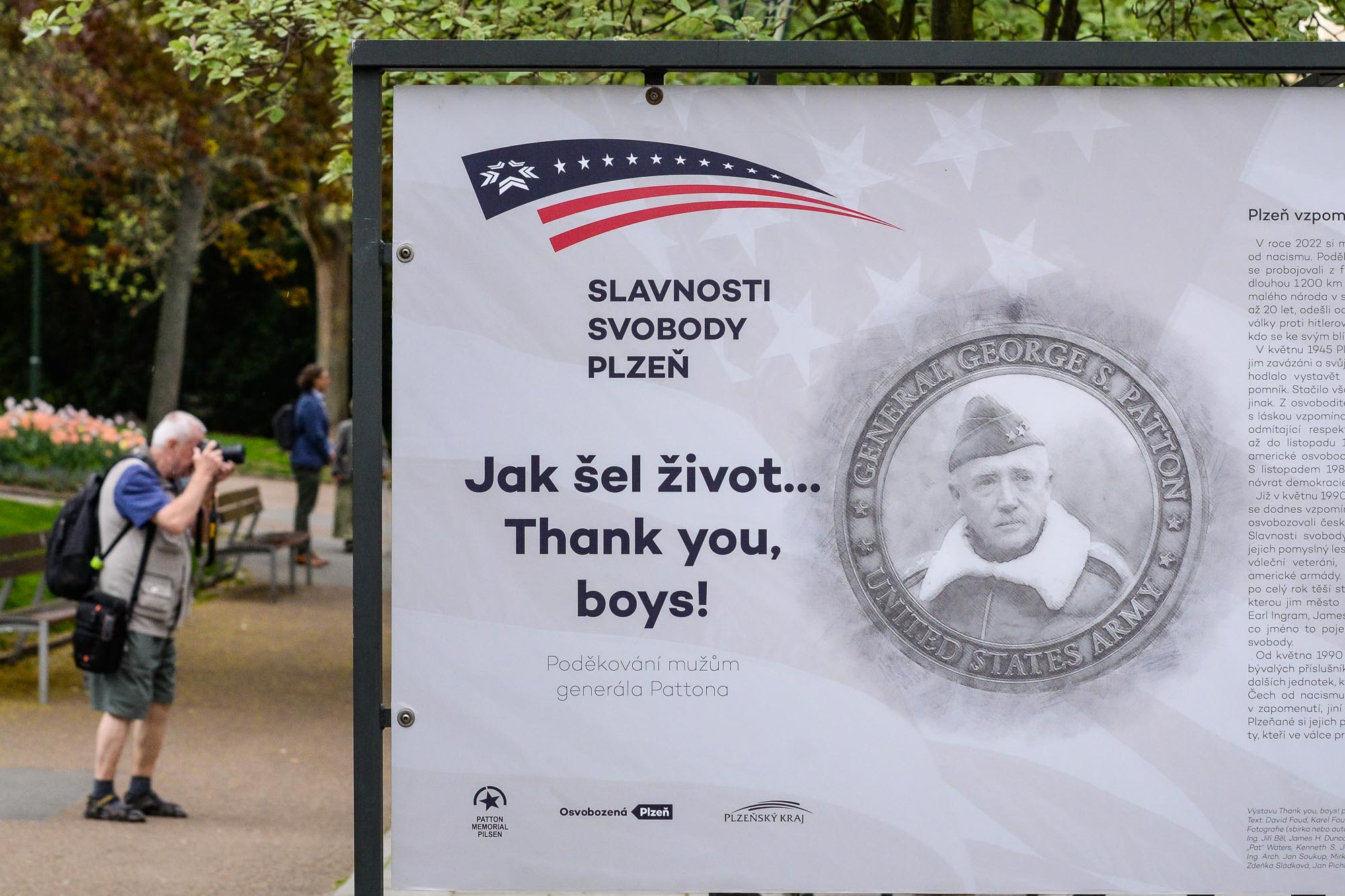 Slavnosti svobody 2022 - Výstava Jak šel život... Thank you, boys! (foto: M. Pecuch, 4.5.2022)
