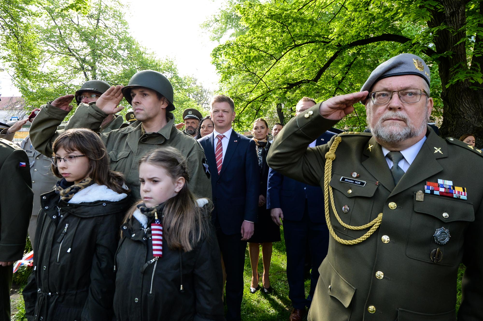 Slavnosti svobody 2022 - Pietní akty Chodské, Husova, Klatovská (foto: M. Pecuch, 5.5.2022)