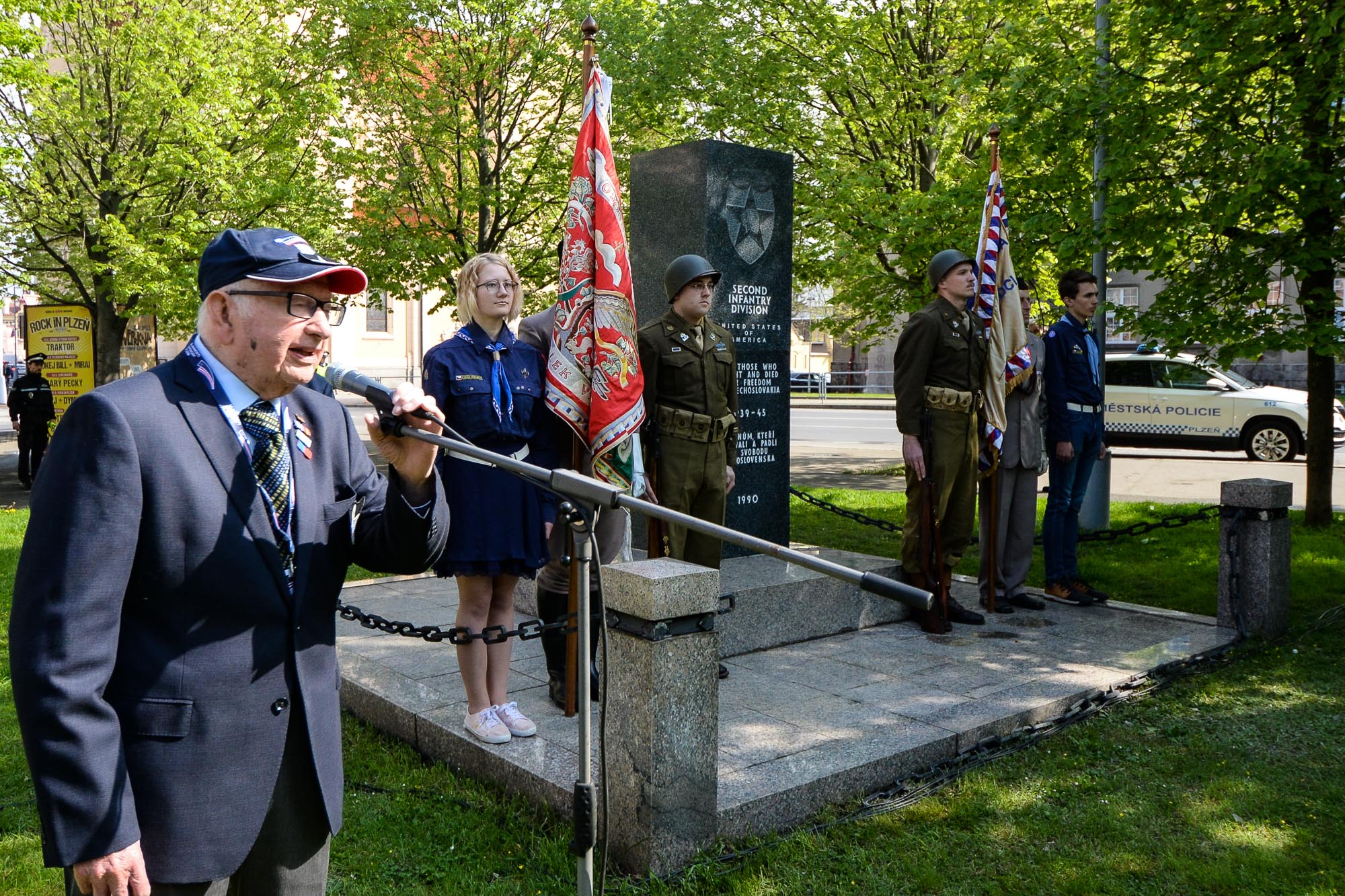 Slavnosti svobody 2022 - Pietní akty Chodské, Husova, Klatovská (foto: M. Pecuch, 5.5.2022)