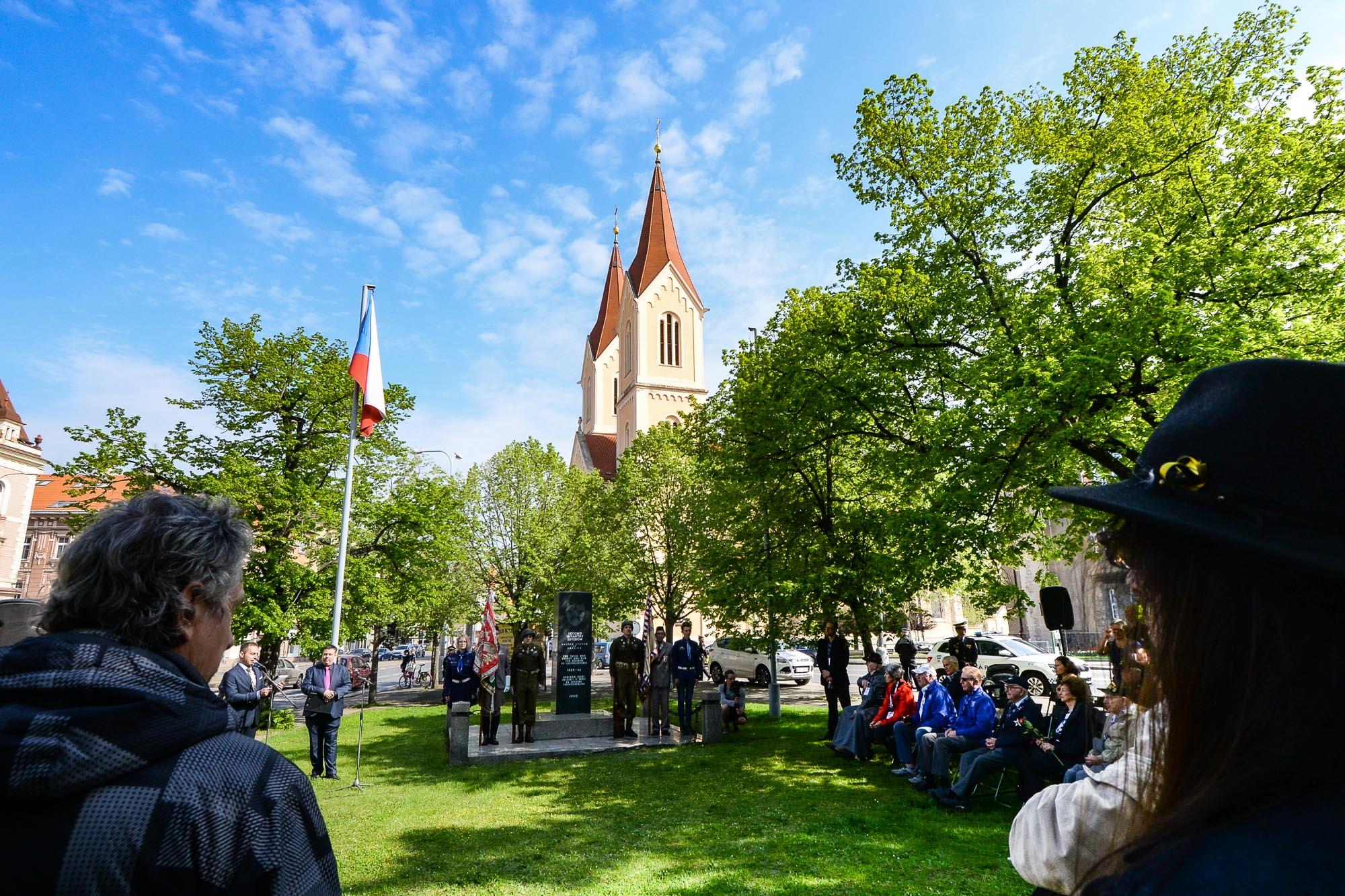 Slavnosti svobody 2022 - Pietní akty Chodské, Husova, Klatovská (foto: M. Pecuch, 5.5.2022)