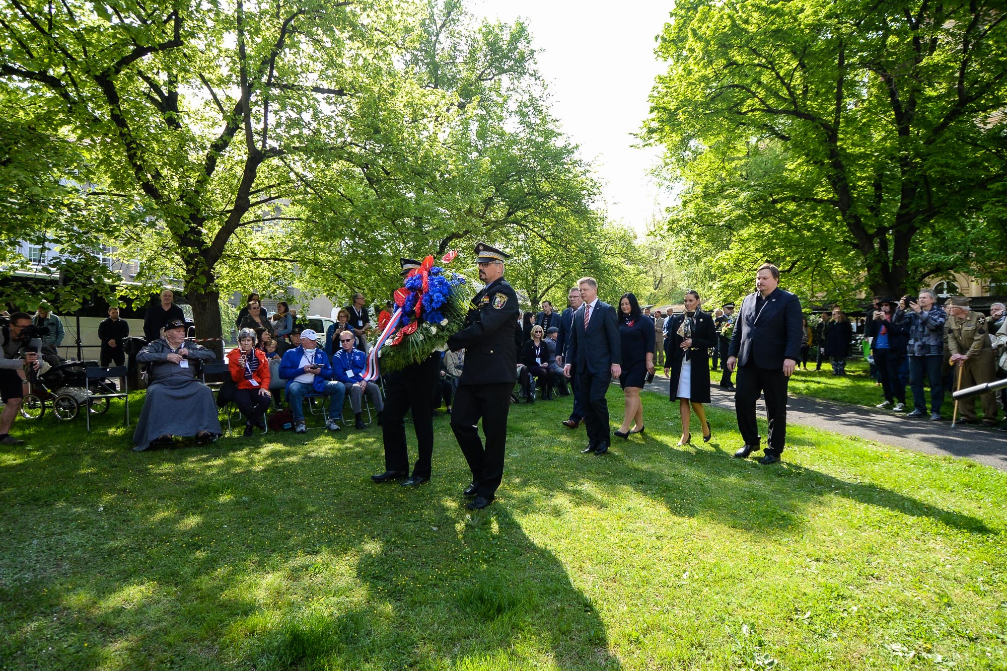 Slavnosti svobody 2022 - Pietní akty Chodské, Husova, Klatovská (foto: M. Pecuch, 5.5.2022)