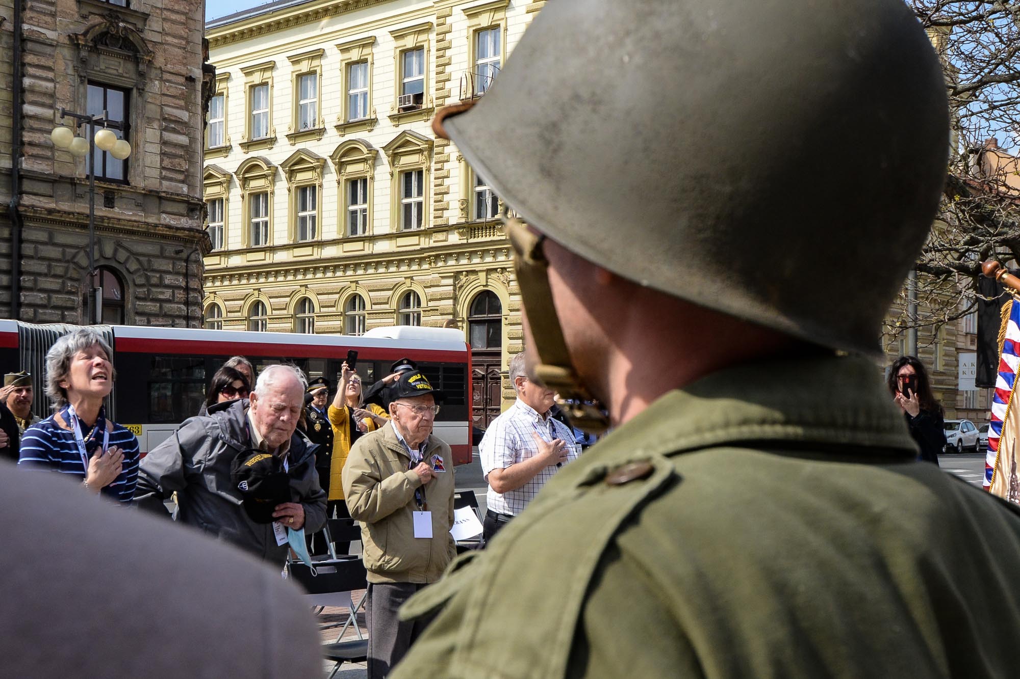 Slavnosti svobody 2022 - Pietní akty Chodské, Husova, Klatovská (foto: M. Pecuch, 5.5.2022)
