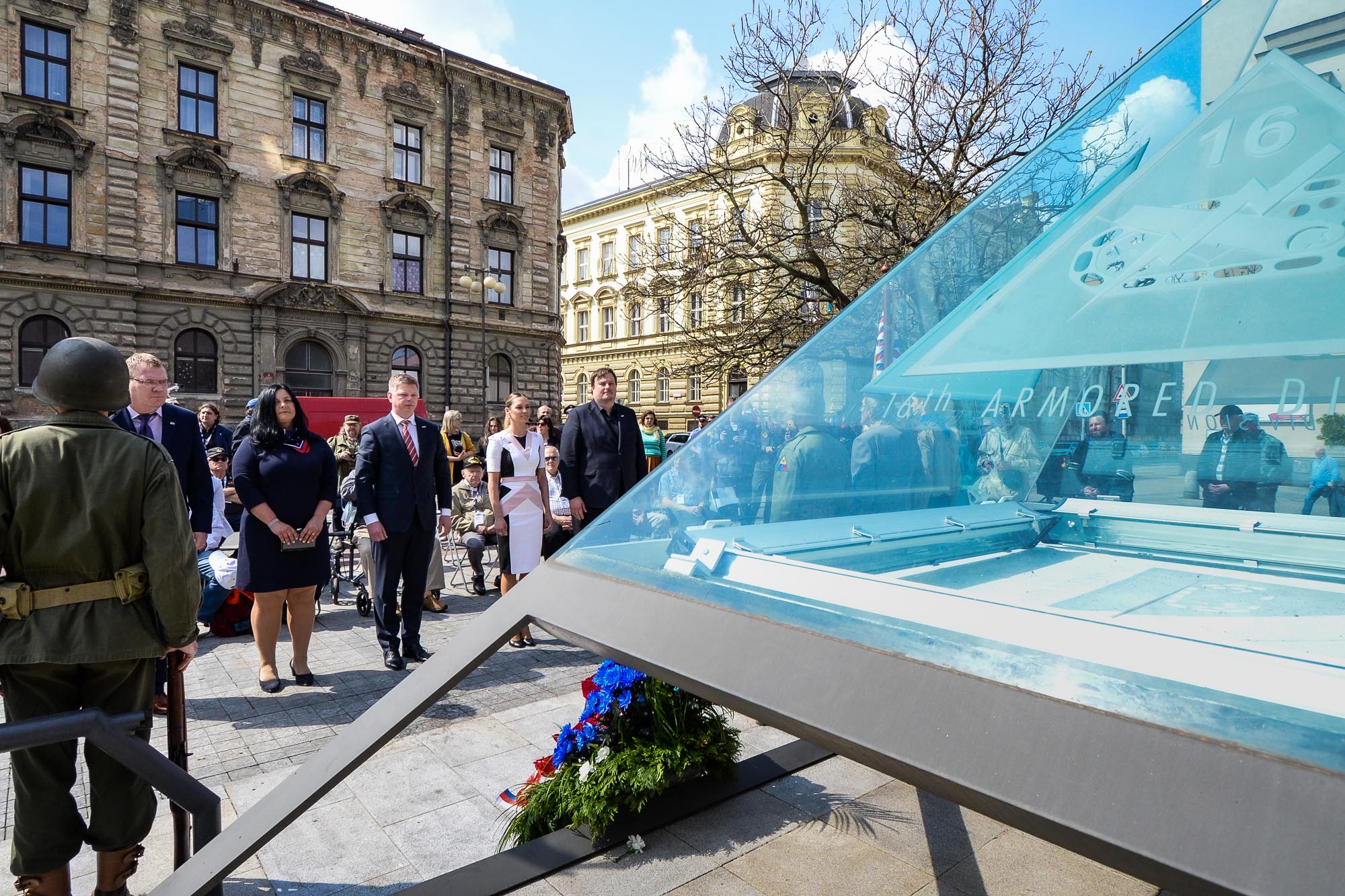 Slavnosti svobody 2022 - Pietní akty Chodské, Husova, Klatovská (foto: M. Pecuch, 5.5.2022)