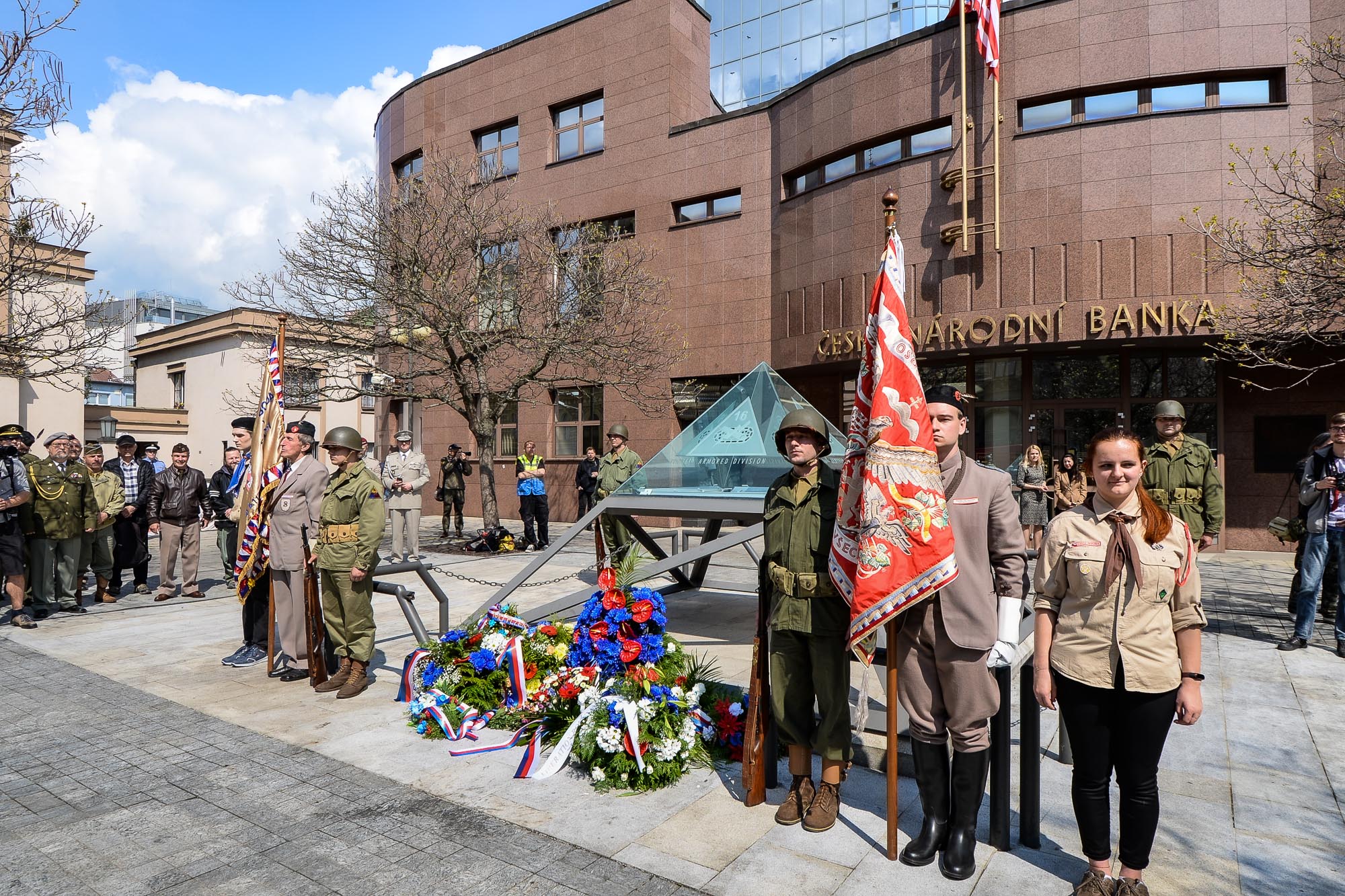 Slavnosti svobody 2022 - Pietní akty Chodské, Husova, Klatovská (foto: M. Pecuch, 5.5.2022)
