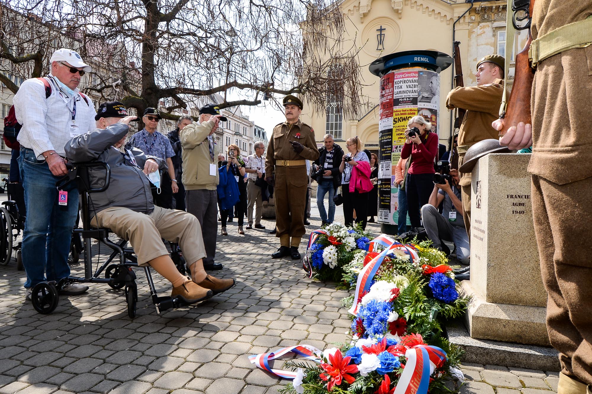 Slavnosti svobody 2022 - Pietní akty Chodské, Husova, Klatovská (foto: M. Pecuch, 5.5.2022)