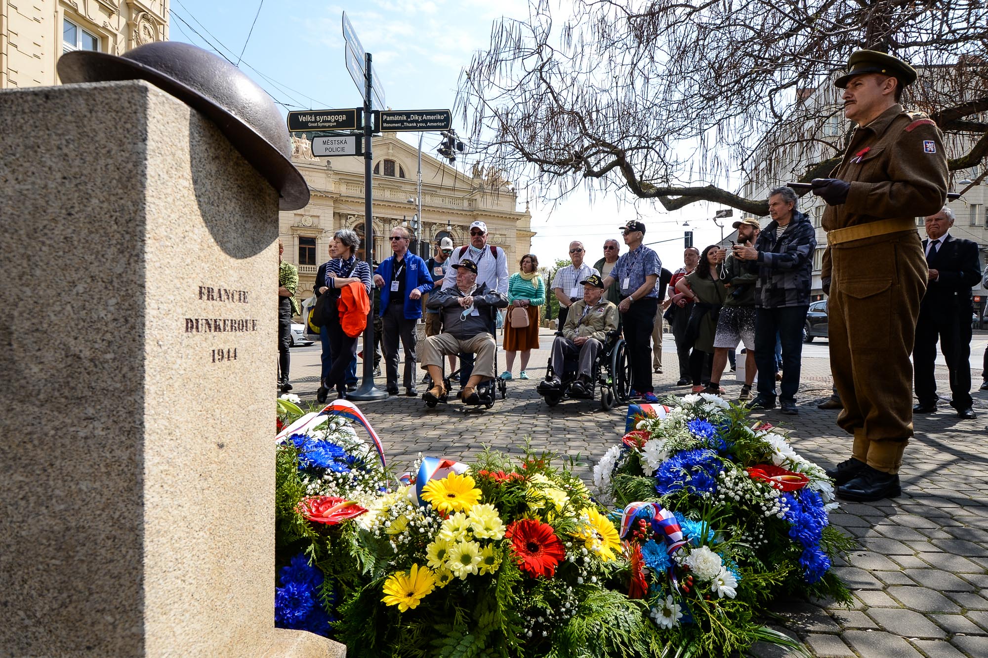 Slavnosti svobody 2022 - Pietní akty Chodské, Husova, Klatovská (foto: M. Pecuch, 5.5.2022)