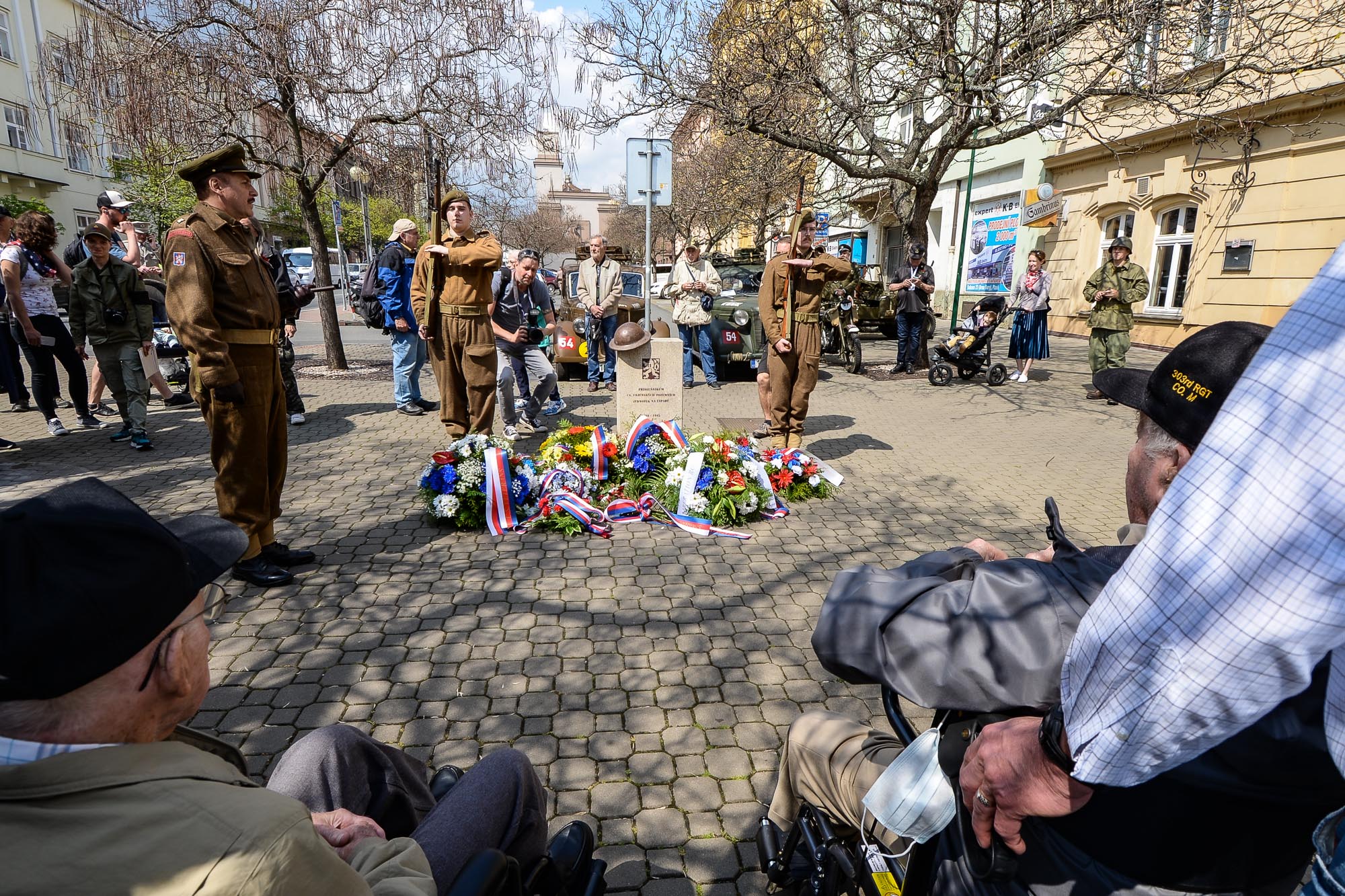 Slavnosti svobody 2022 - Pietní akty Chodské, Husova, Klatovská (foto: M. Pecuch, 5.5.2022)