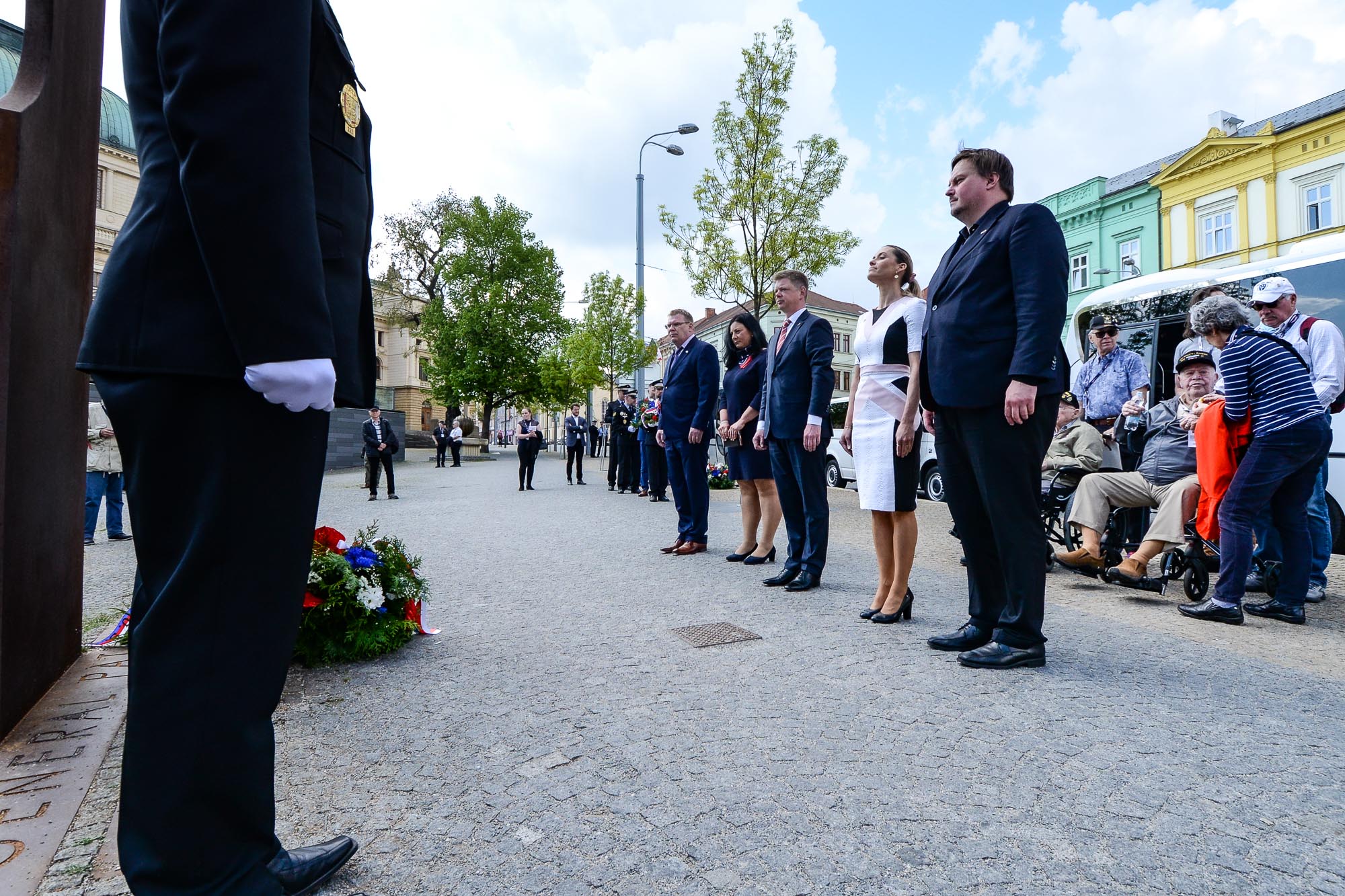 Slavnosti svobody 2022 - Pietní akty Chodské, Husova, Klatovská (foto: M. Pecuch, 5.5.2022)