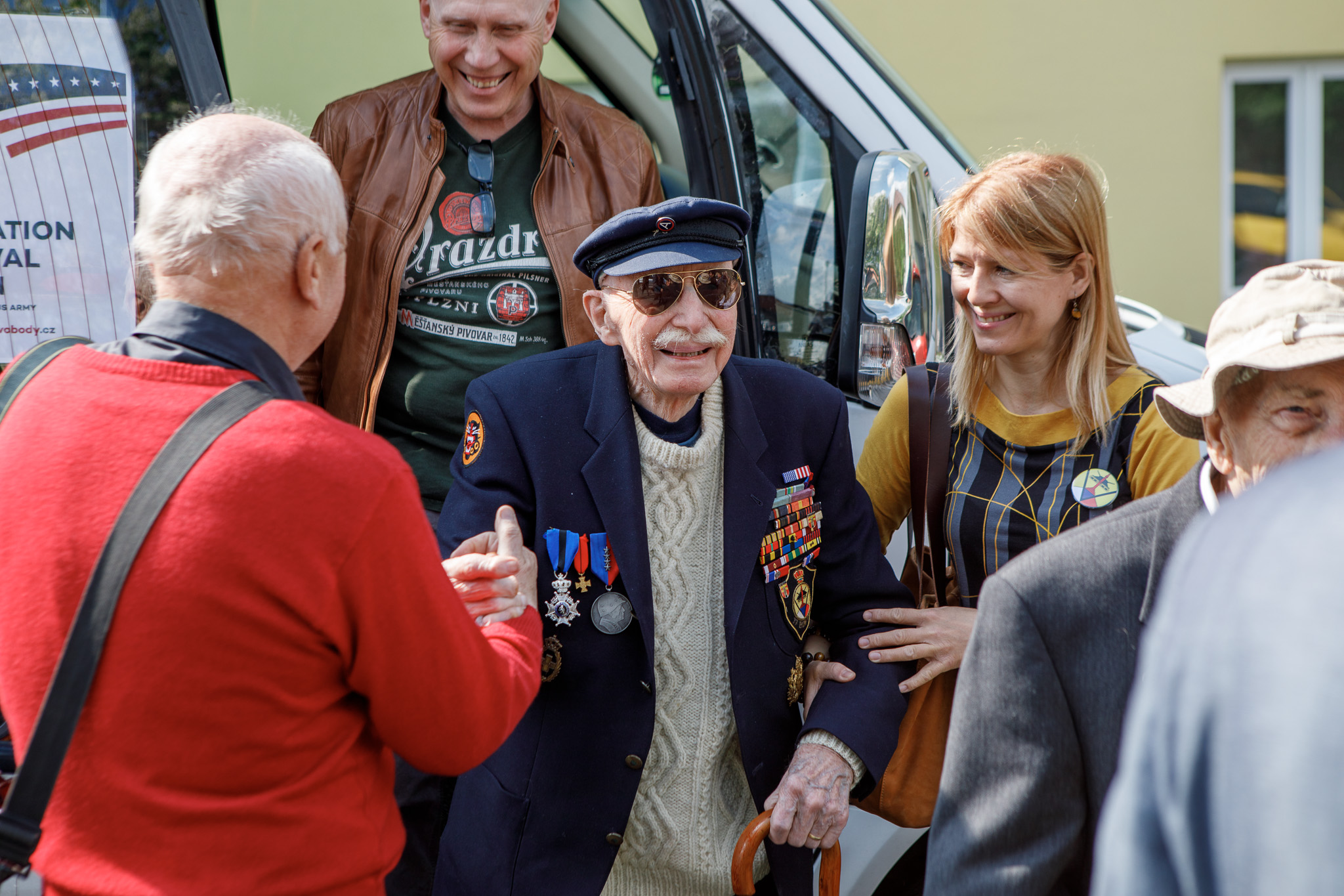 Slavnosti svobody 2022 - Belgičtí veterání 5.5. (foto: V. Štaif, 5.5.2022)