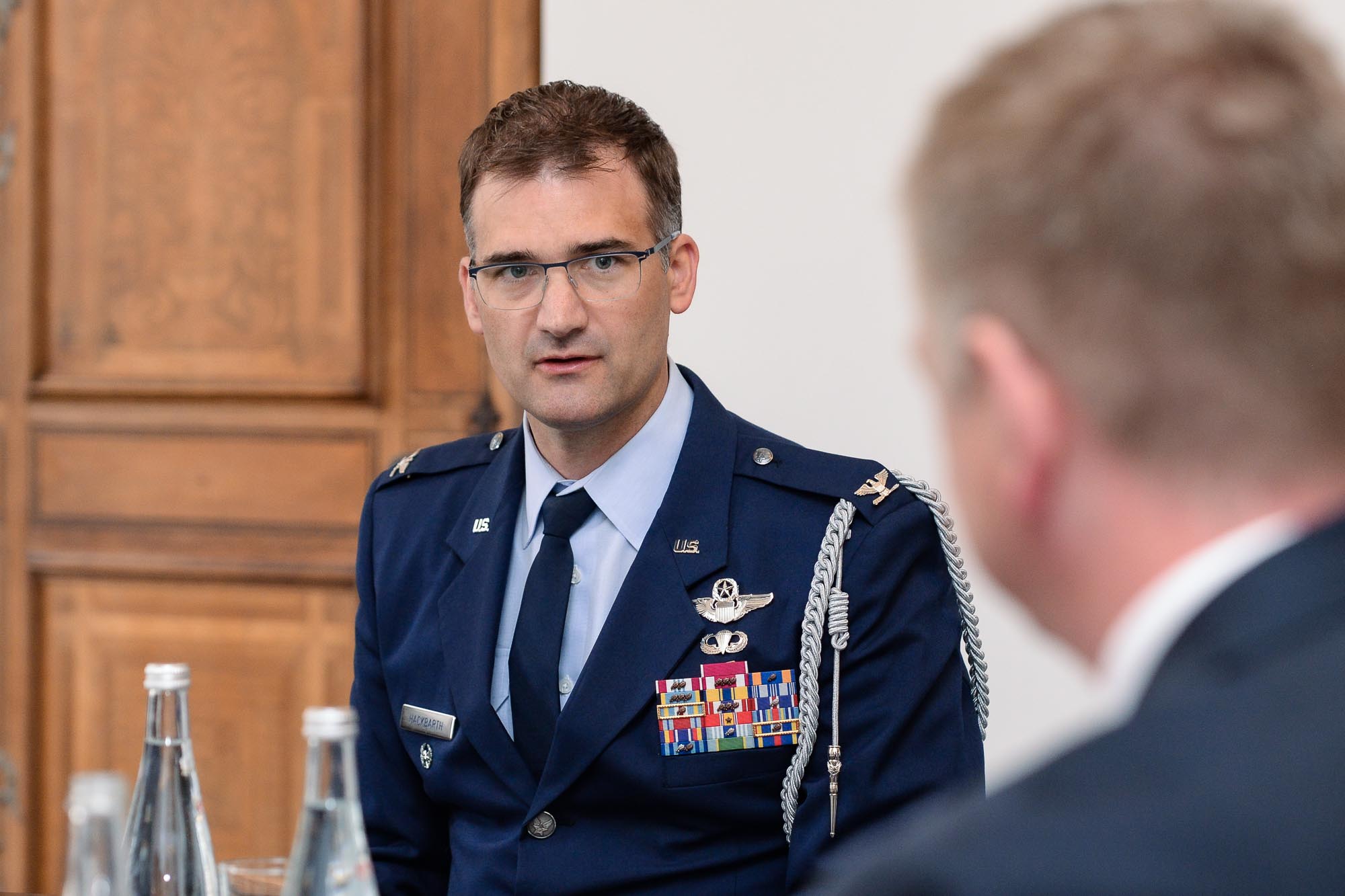 Slavnosti svobody 2022 - Přijetí velvyslanců / pietní akt na plzeňské radnici (foto: M. Pecuch, 6.5.2022)