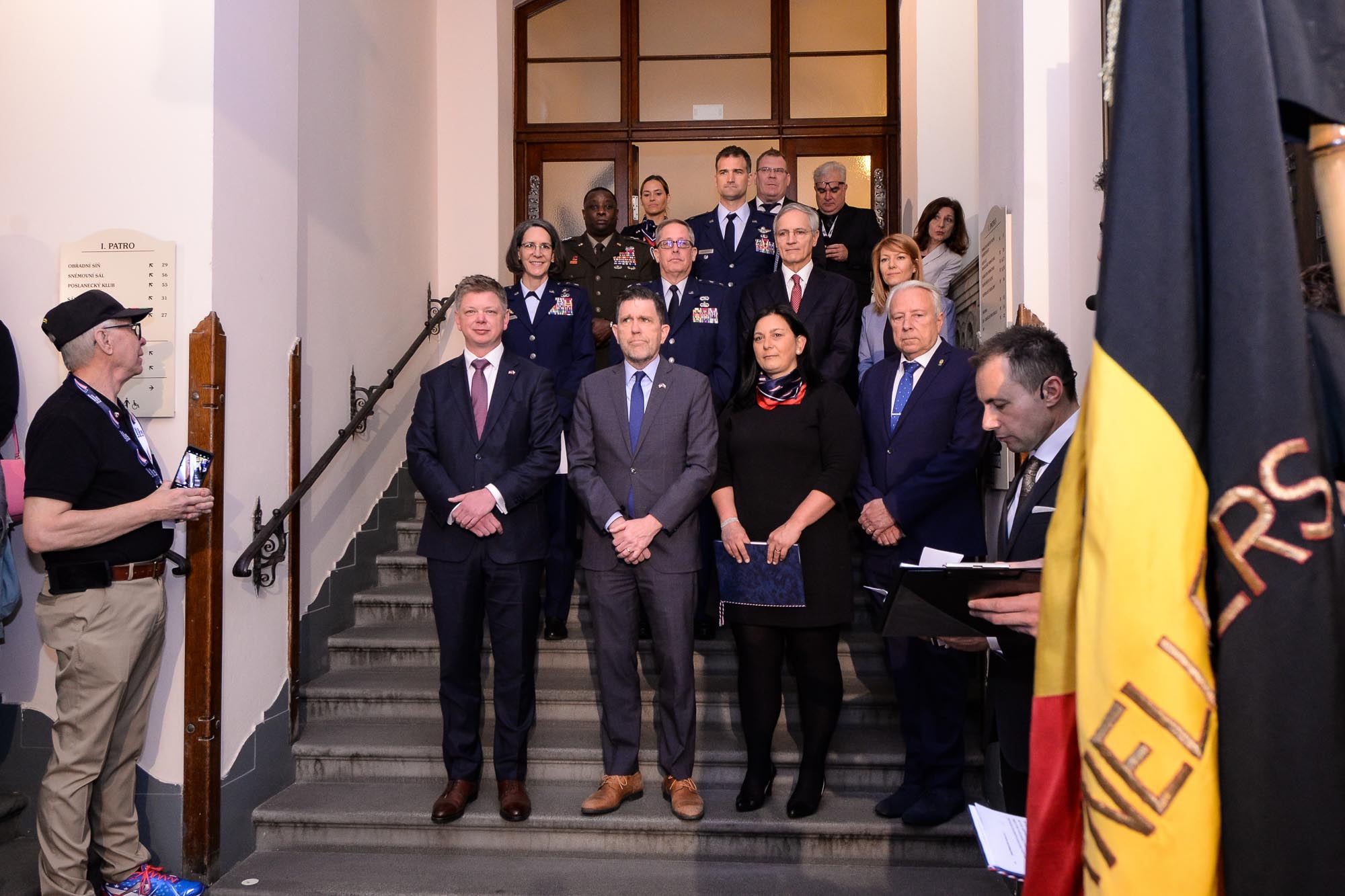 Slavnosti svobody 2022 - Přijetí velvyslanců / pietní akt na plzeňské radnici (foto: M. Pecuch, 6.5.2022)