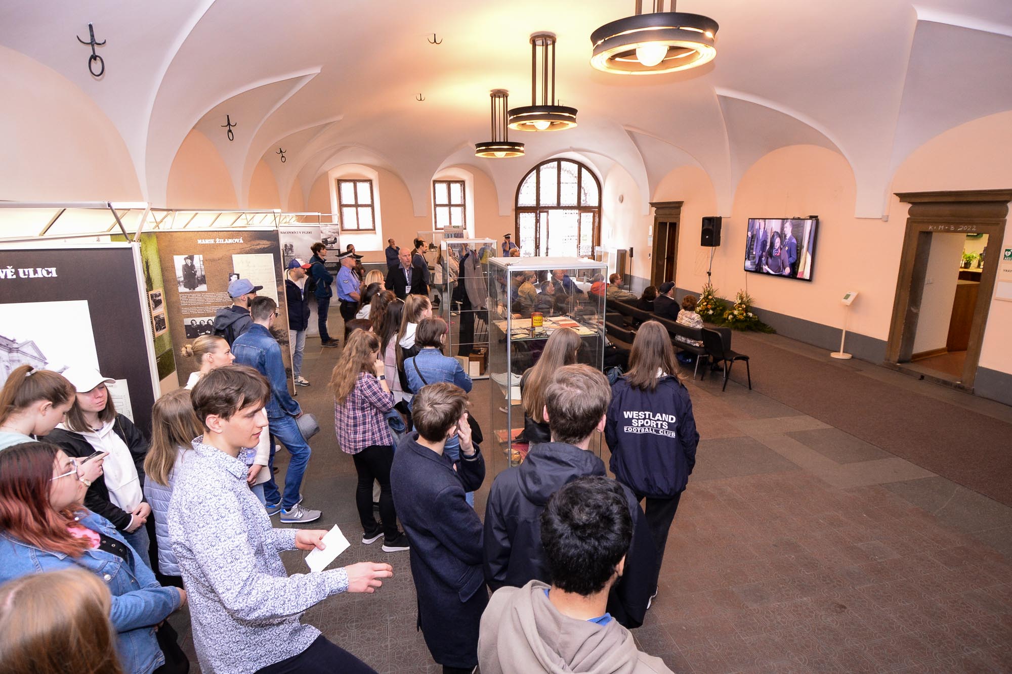 Slavnosti svobody 2022 - Přijetí velvyslanců / pietní akt na plzeňské radnici (foto: M. Pecuch, 6.5.2022)