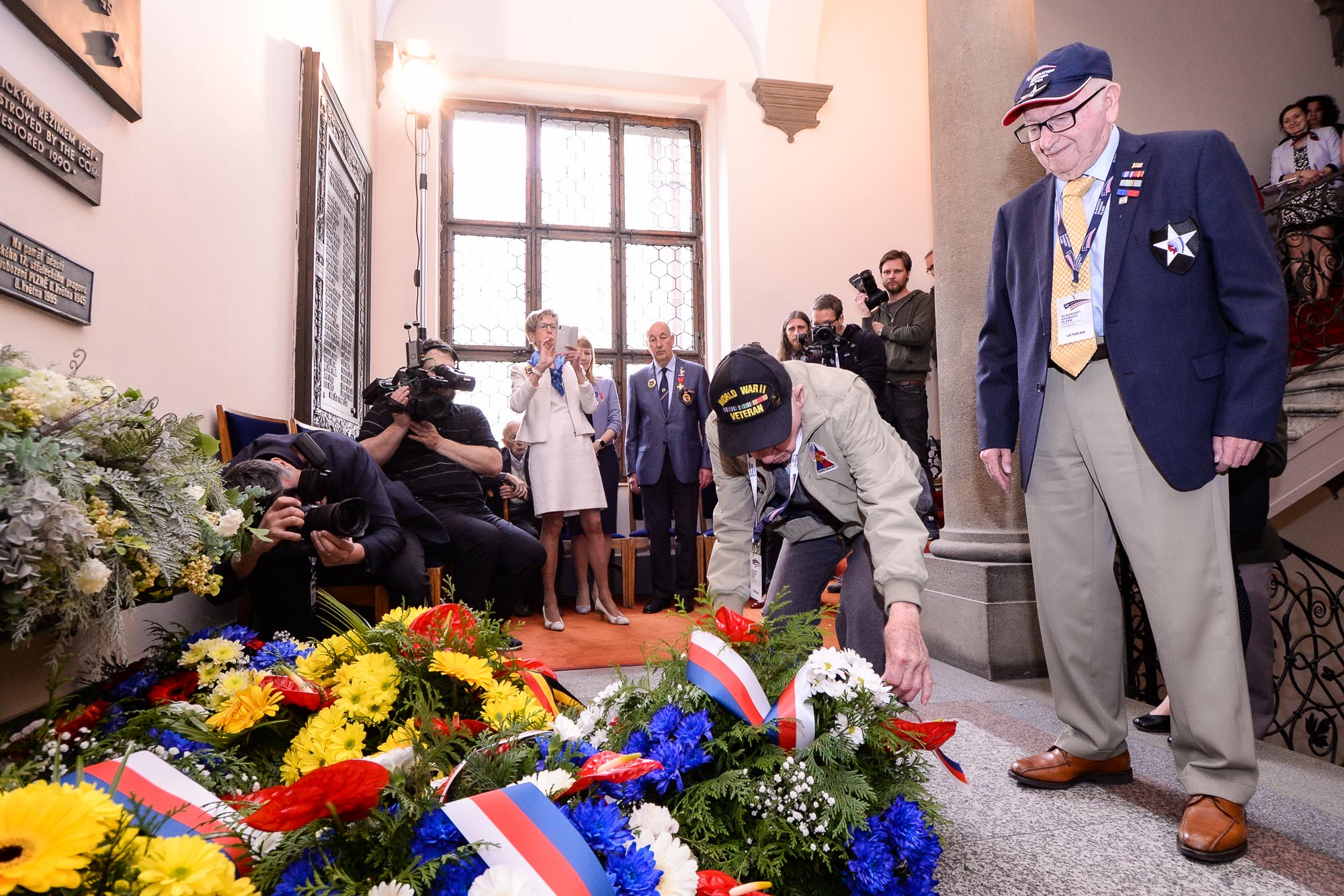 Slavnosti svobody 2022 - Přijetí velvyslanců / pietní akt na plzeňské radnici (foto: M. Pecuch, 6.5.2022)