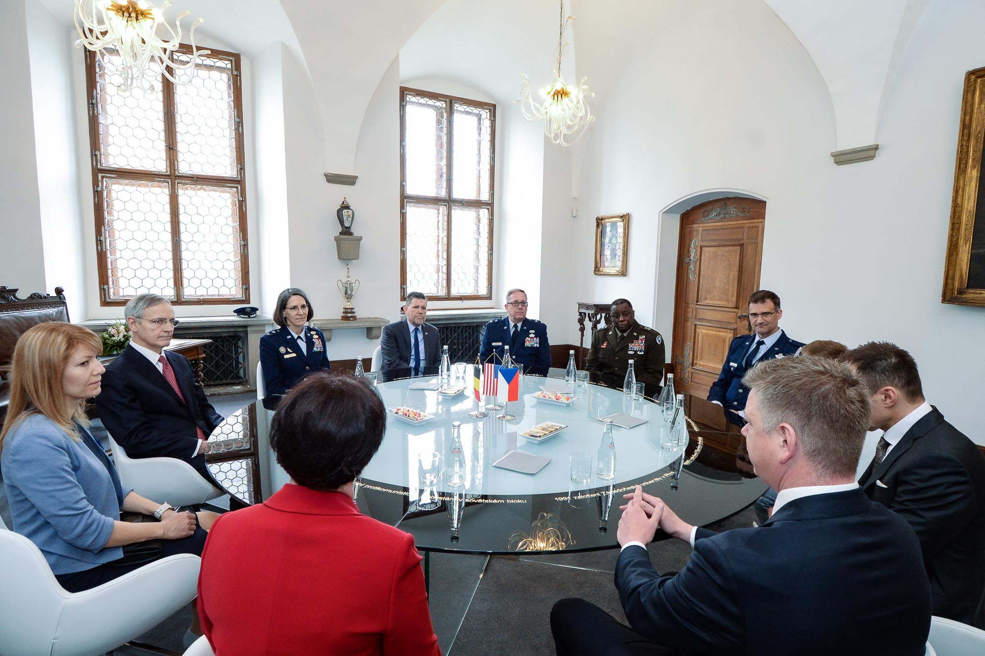 Slavnosti svobody 2022 - Přijetí velvyslanců / pietní akt na plzeňské radnici (foto: M. Pecuch, 6.5.2022)