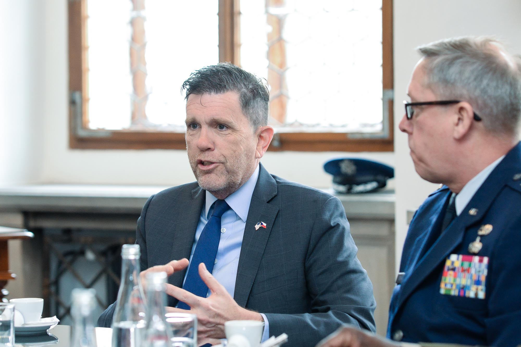 Slavnosti svobody 2022 - Přijetí velvyslanců / pietní akt na plzeňské radnici (foto: M. Pecuch, 6.5.2022)