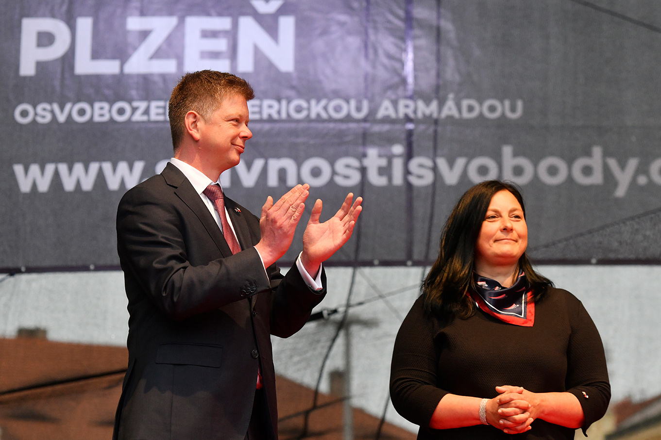 Slavnosti svobody 2022 - Nálada v Plzni (foto: M. Chaloupka, 6.5.2022)