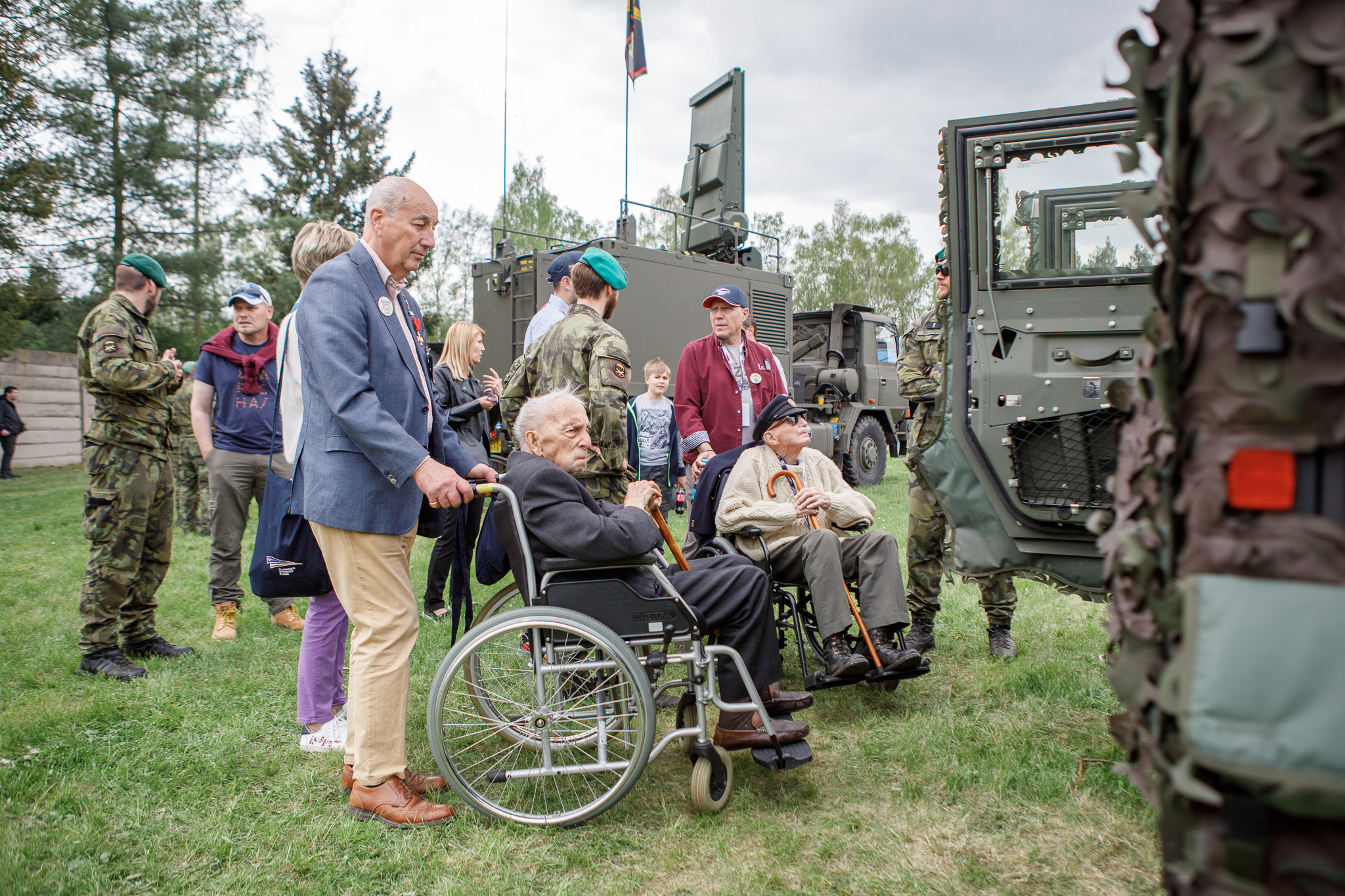 Slavnosti svobody 2022 - Belgičtí veteráni 7.5. (foto: V. Štaif, 7.5.2022)