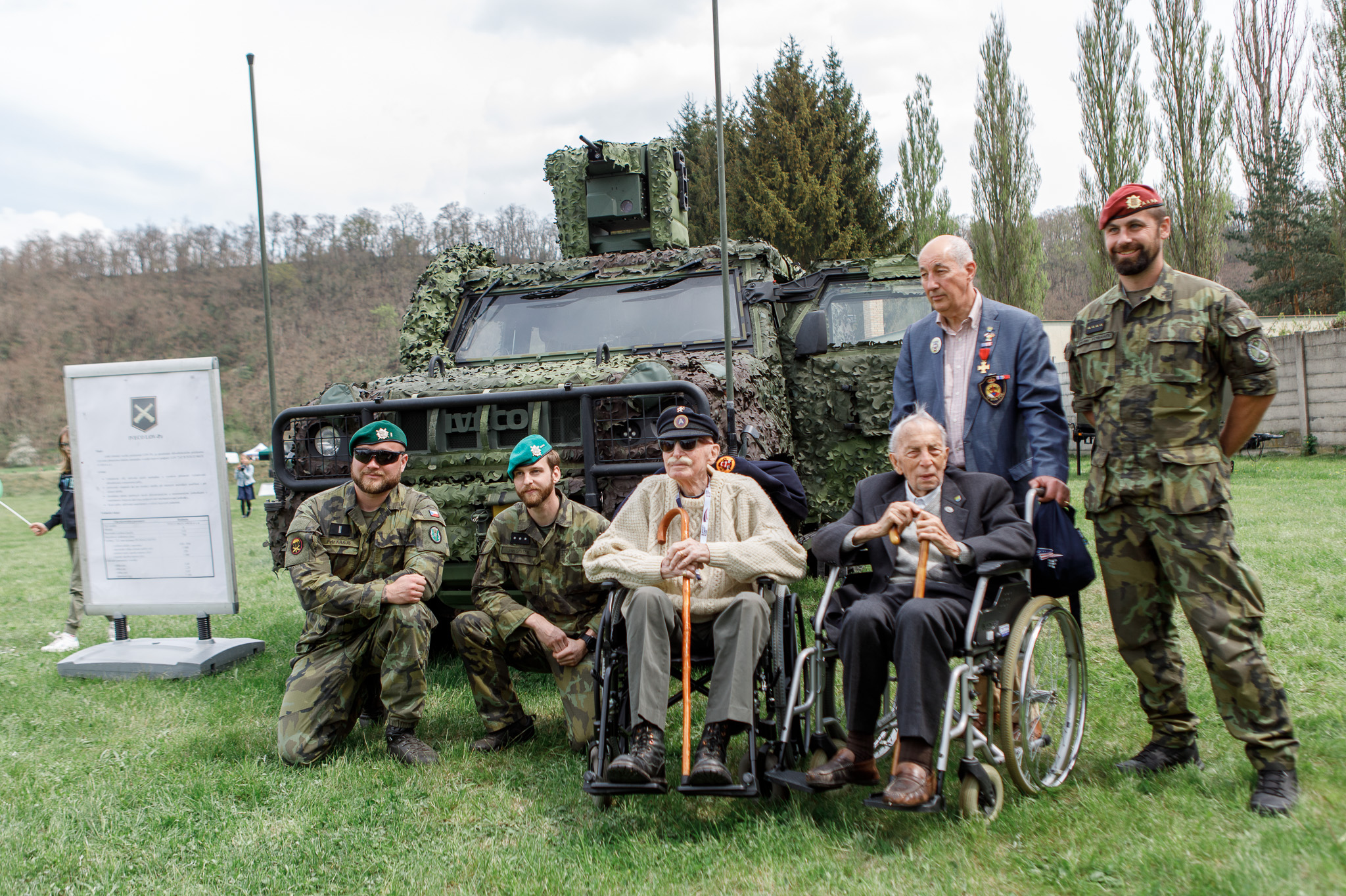 Slavnosti svobody 2022 - Belgičtí veteráni 7.5. (foto: V. Štaif, 7.5.2022)