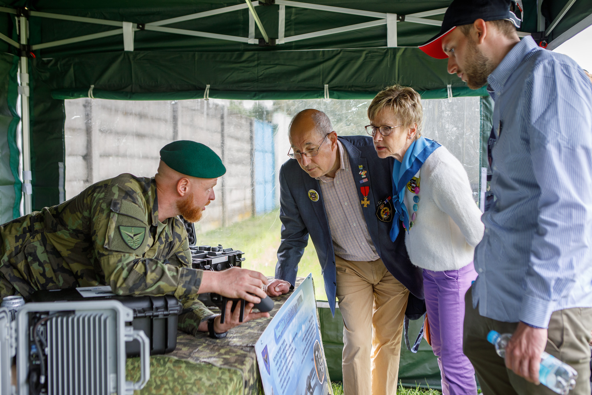 Slavnosti svobody 2022 - Belgičtí veteráni 7.5. (foto: V. Štaif, 7.5.2022)