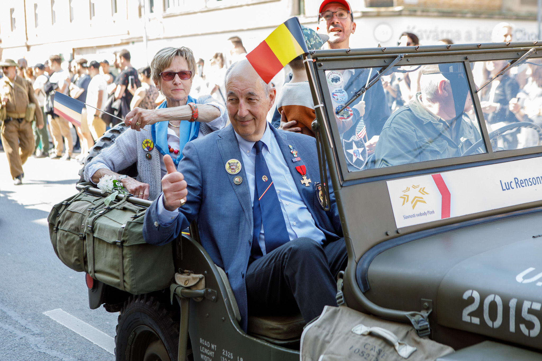 Slavnosti svobody 2022 - Belgičtí veteráni 8.5. (foto: V. Štaif, 8.5.2022)