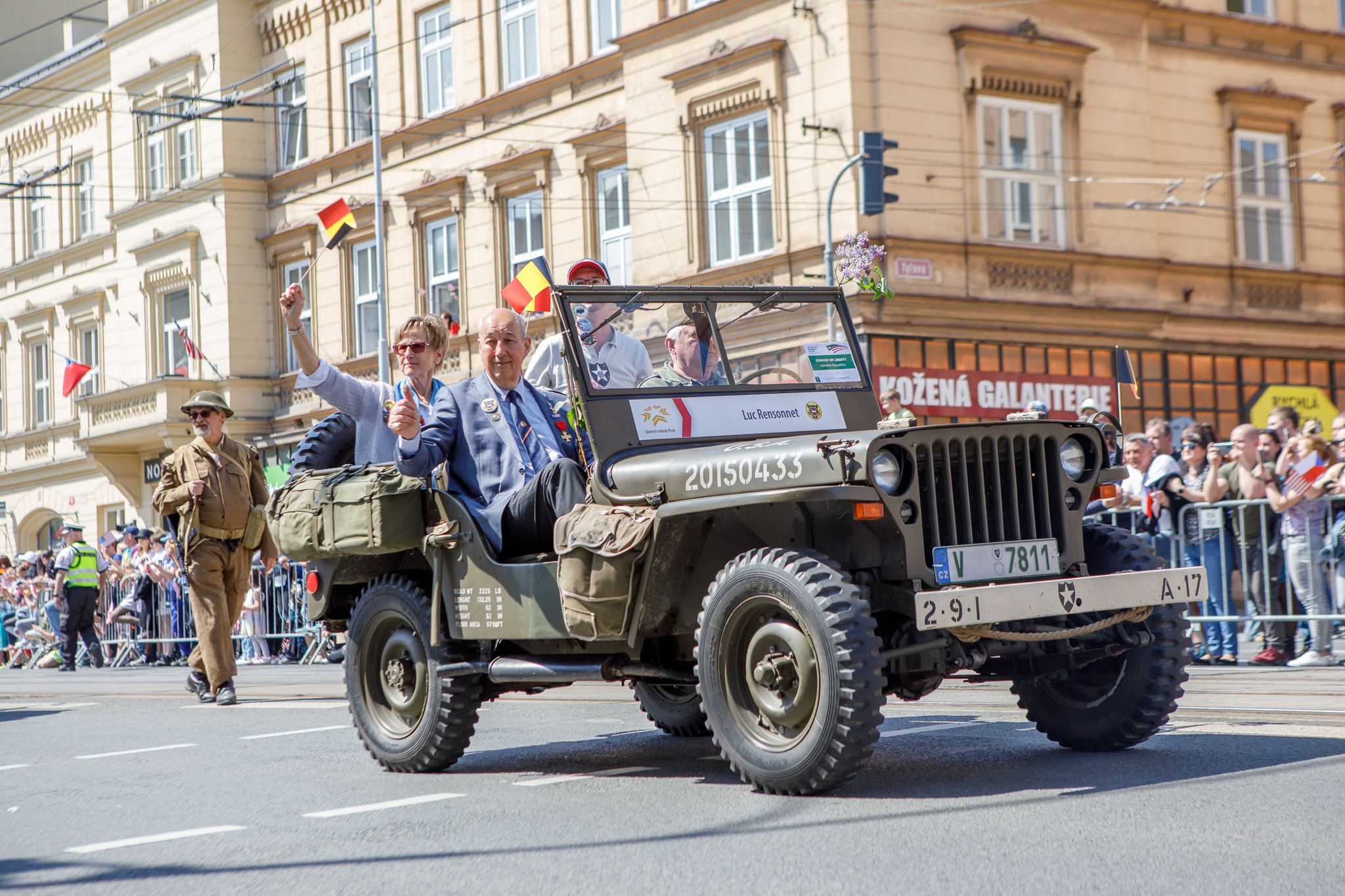 Slavnosti svobody 2022 - Belgičtí veteráni 8.5. (foto: V. Štaif, 8.5.2022)