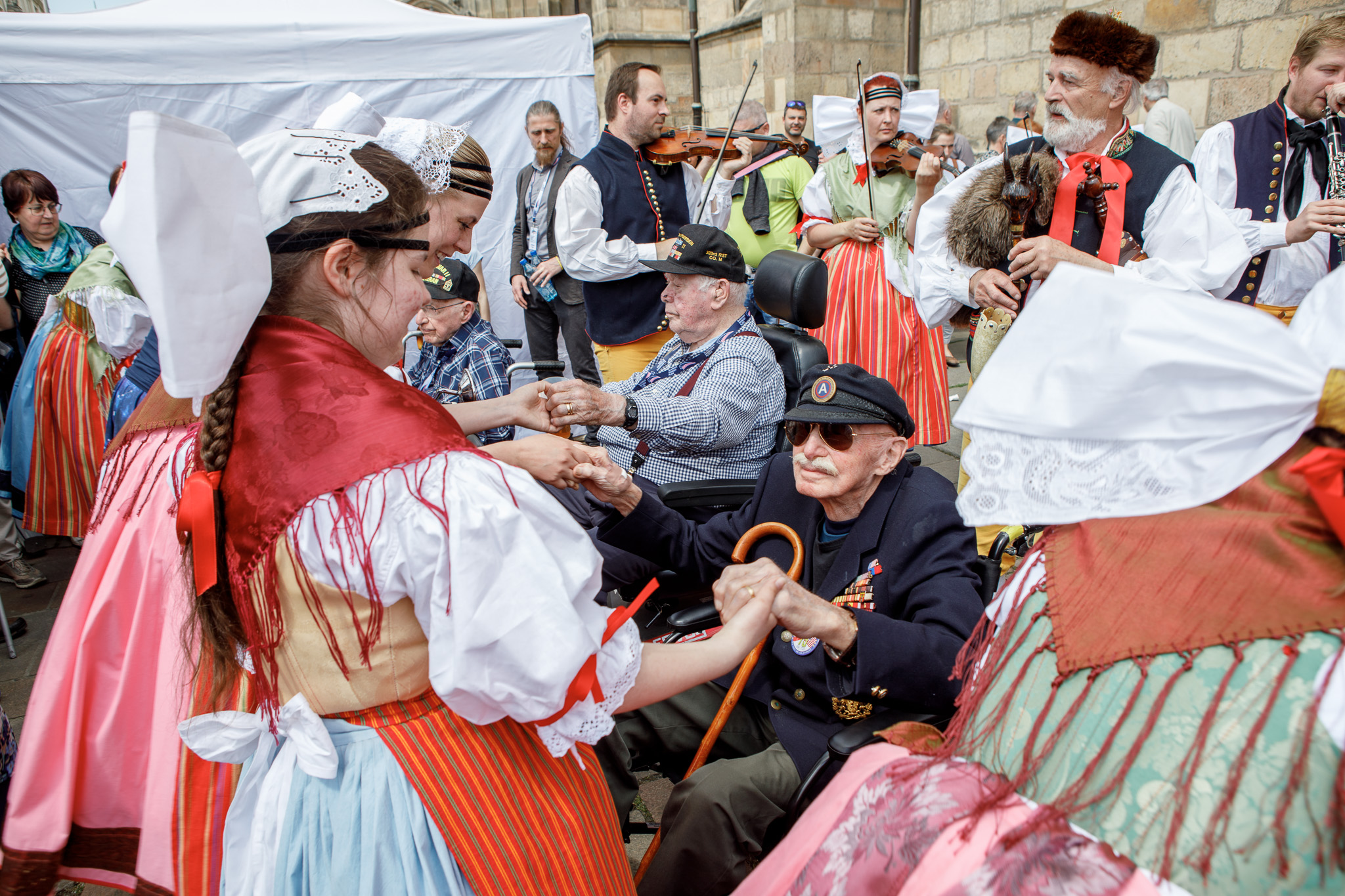 Slavnosti svobody 2022 - Belgičtí veteráni 8.5. (foto: V. Štaif, 8.5.2022)