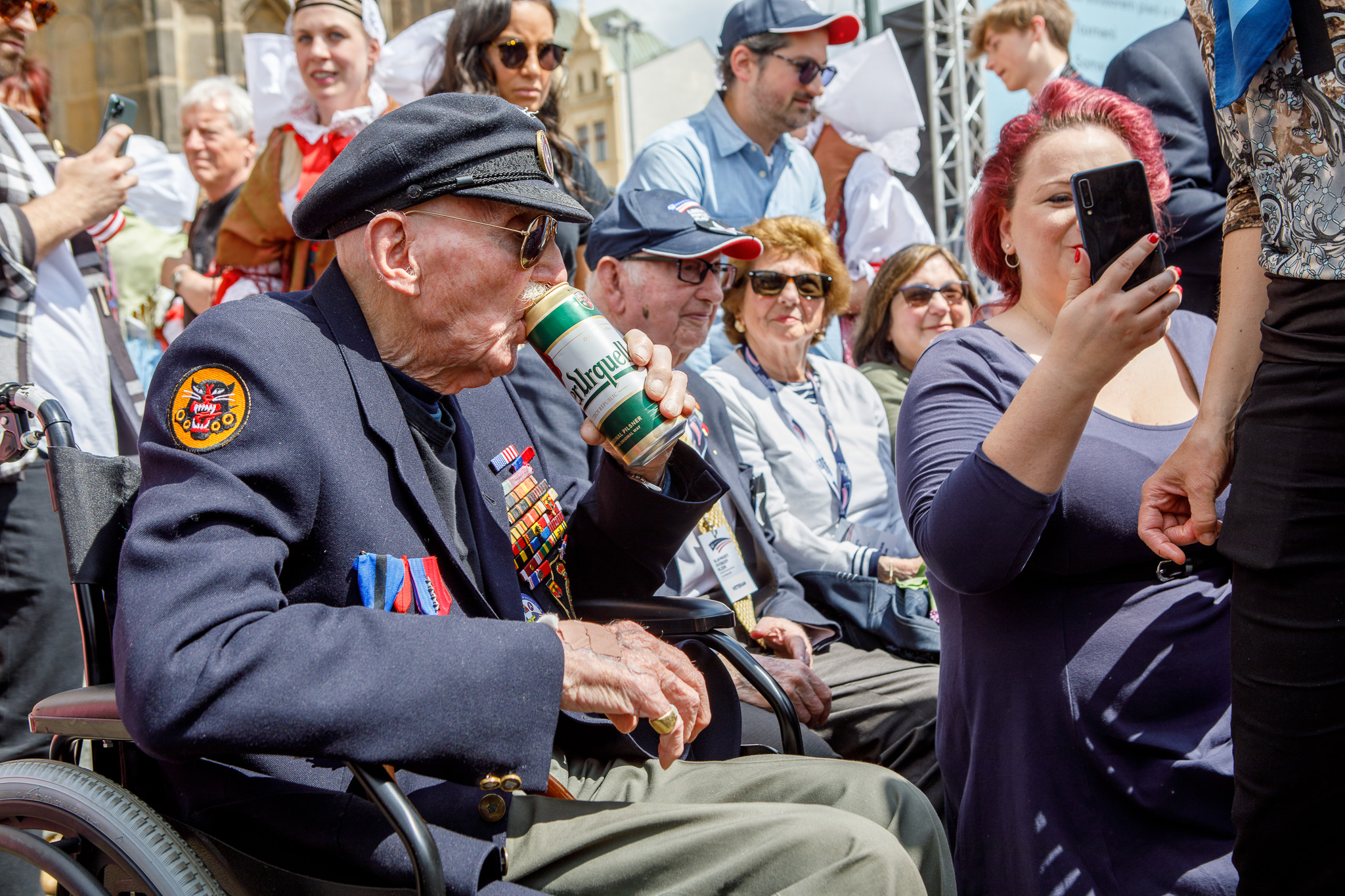 Slavnosti svobody 2022 - Belgičtí veteráni 8.5. (foto: V. Štaif, 8.5.2022)
