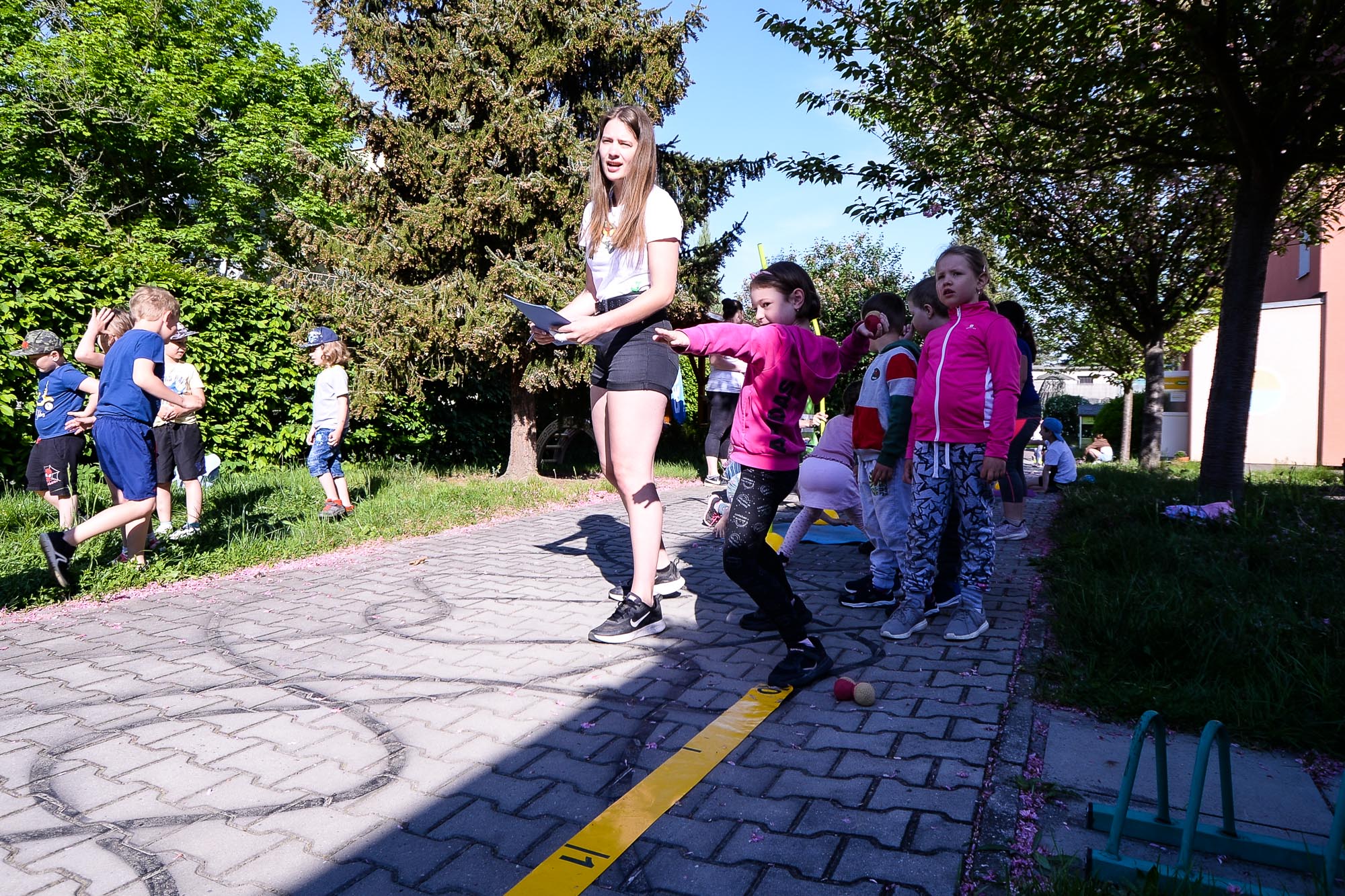 Sportovní hry mateřských škol na 54. mateřské škole (foto: M. Pecuch, 16.5.2022)