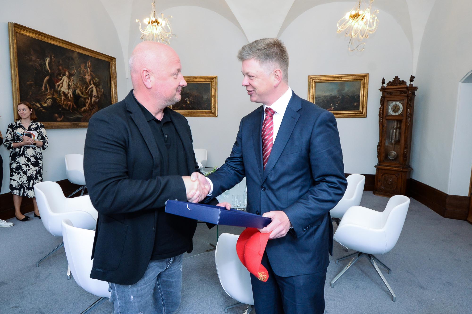 Přijetí FC Viktoria Plzeň na historické radnici (foto: M. Pecuch, 17.5.2022)