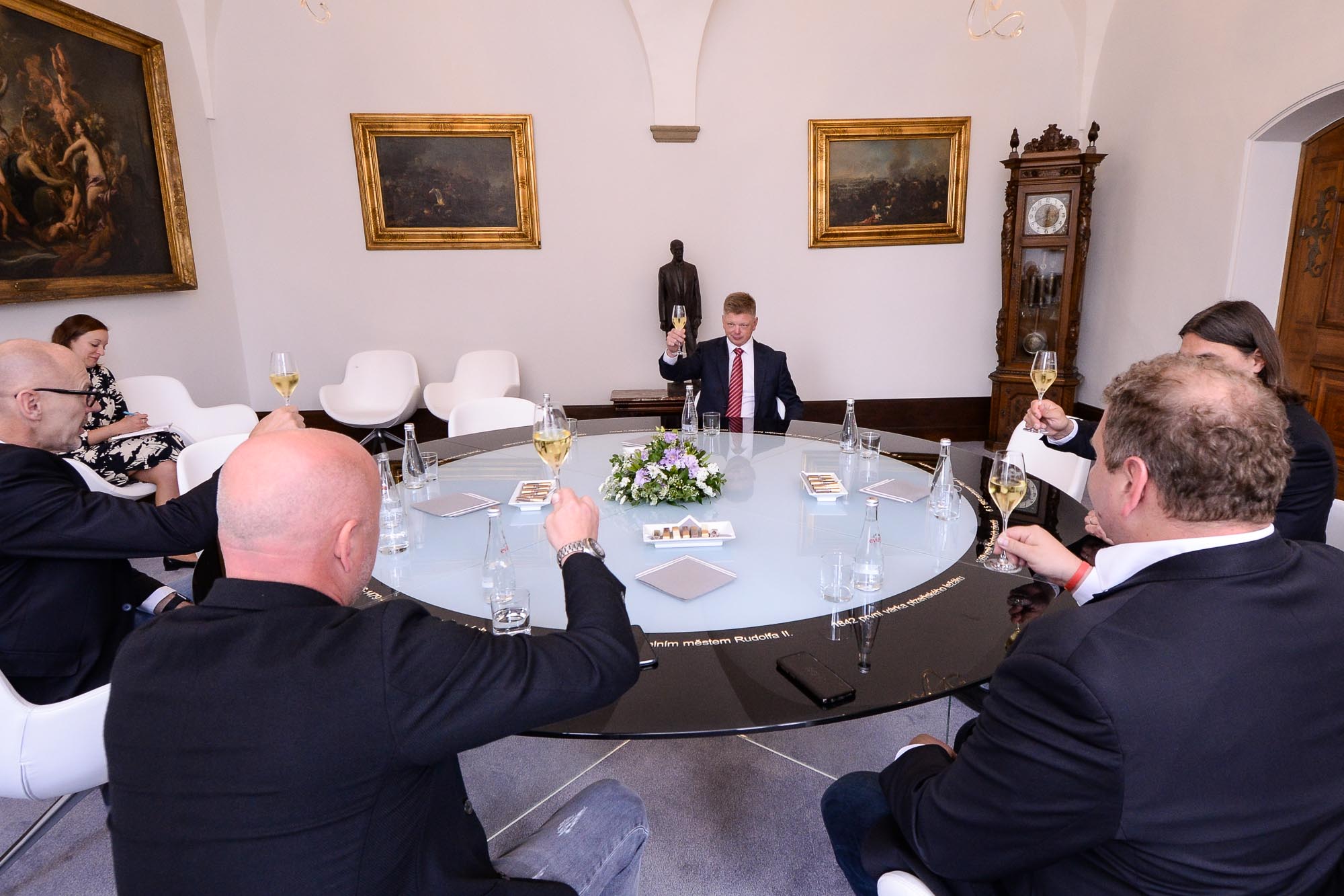 Přijetí FC Viktoria Plzeň na historické radnici (foto: M. Pecuch, 17.5.2022)