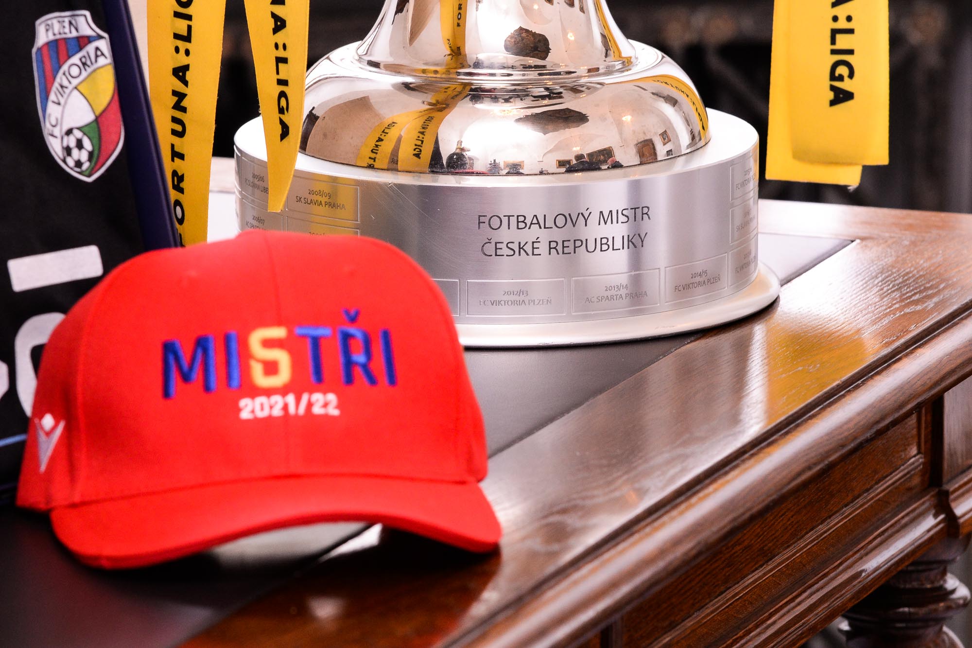 Přijetí FC Viktoria Plzeň na historické radnici (foto: M. Pecuch, 17.5.2022)