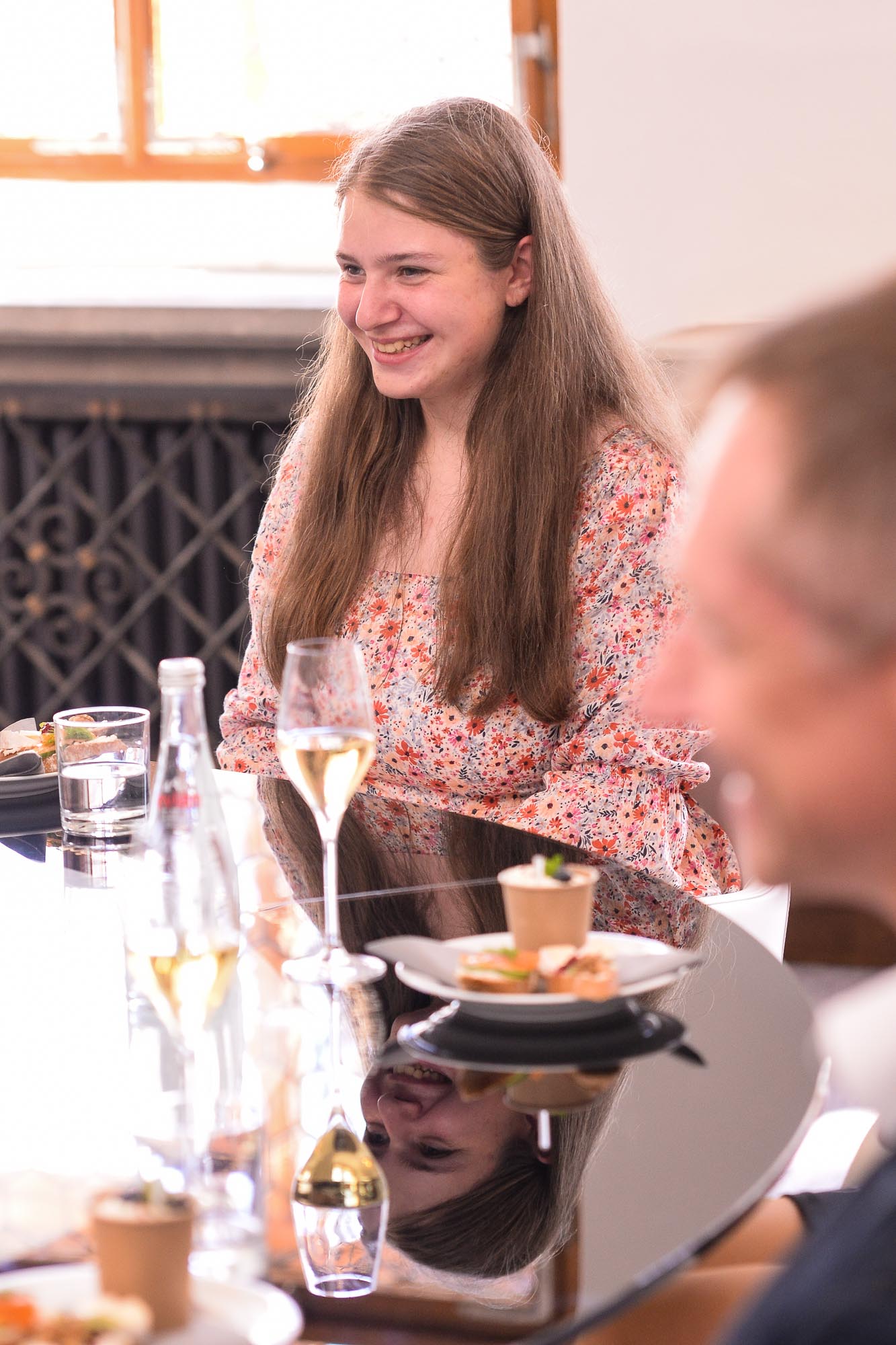 Přijetí Mileny Šebkové z Církevního gymnázia v Plzni (foto: M. Pecuch, 25.5.2022)