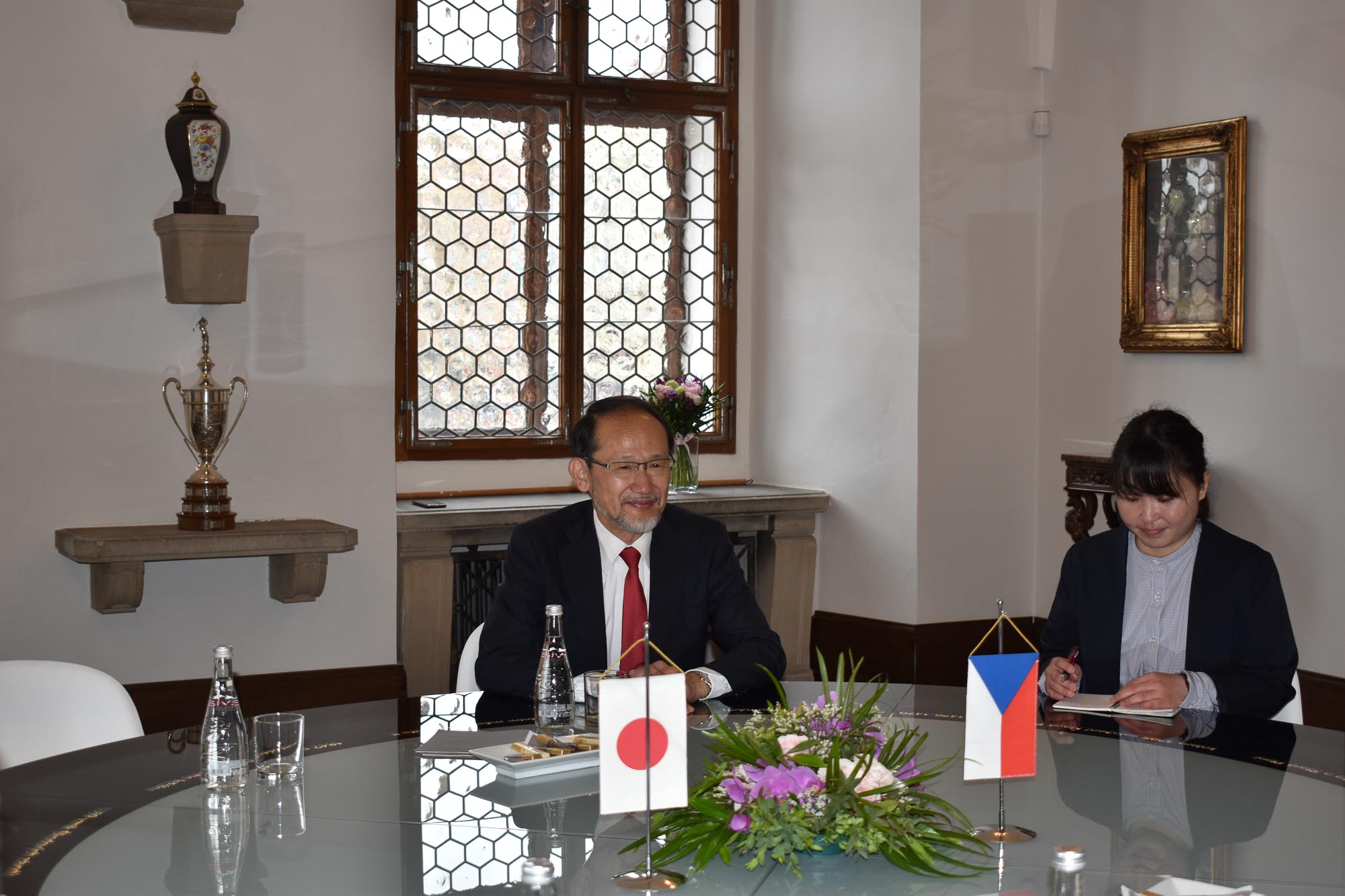 Velvyslanec Japonska Hideo Suzuki v Plzni (foto: A. Jarošová, 24.5.2022)