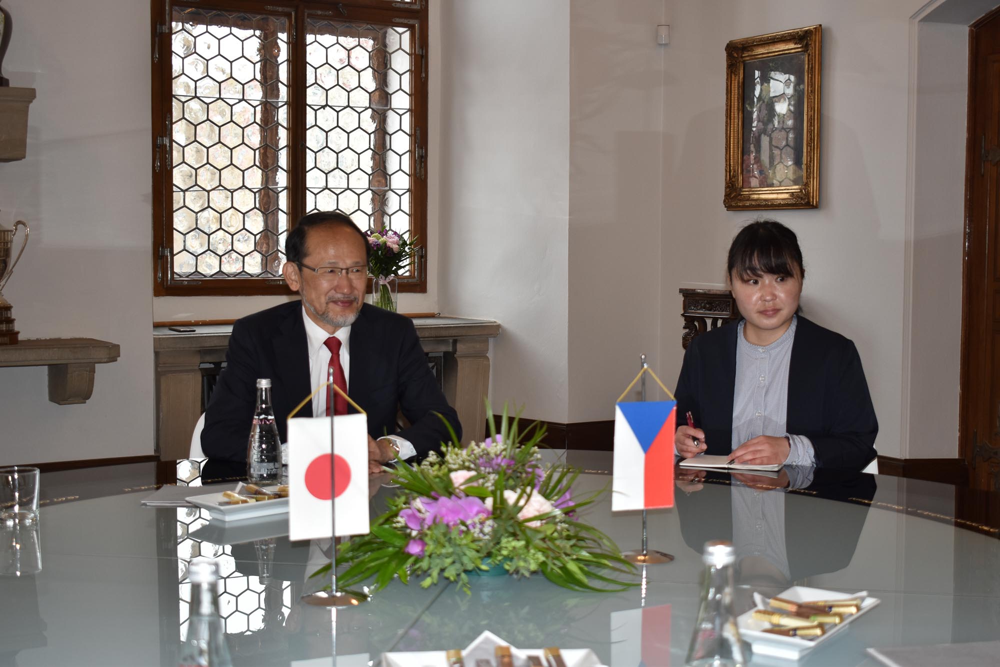 Velvyslanec Japonska Hideo Suzuki v Plzni (foto: A. Jarošová, 24.5.2022)