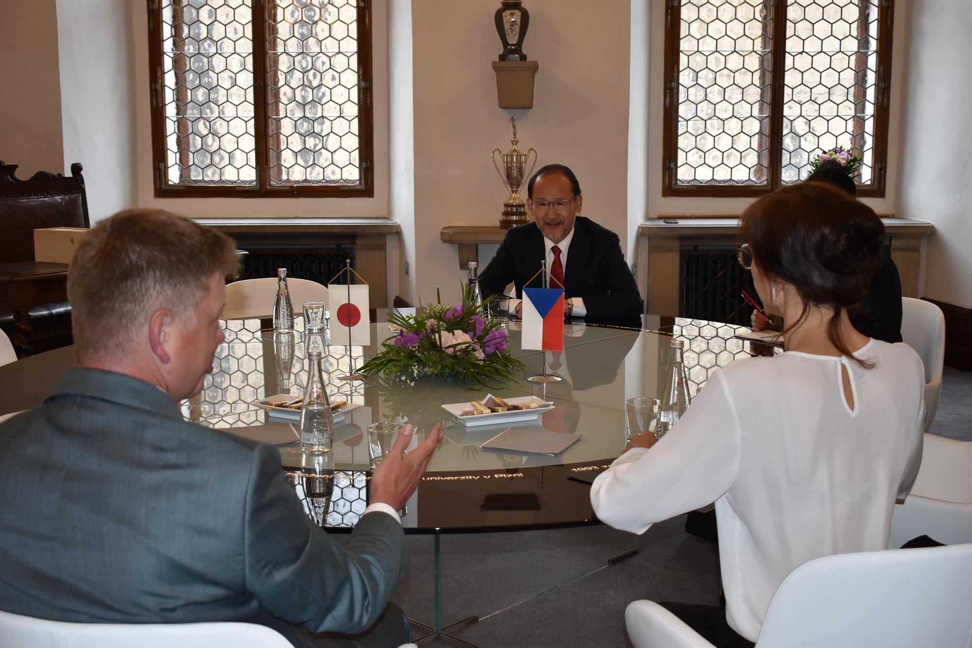 Velvyslanec Japonska Hideo Suzuki v Plzni (foto: A. Jarošová, 24.5.2022)
