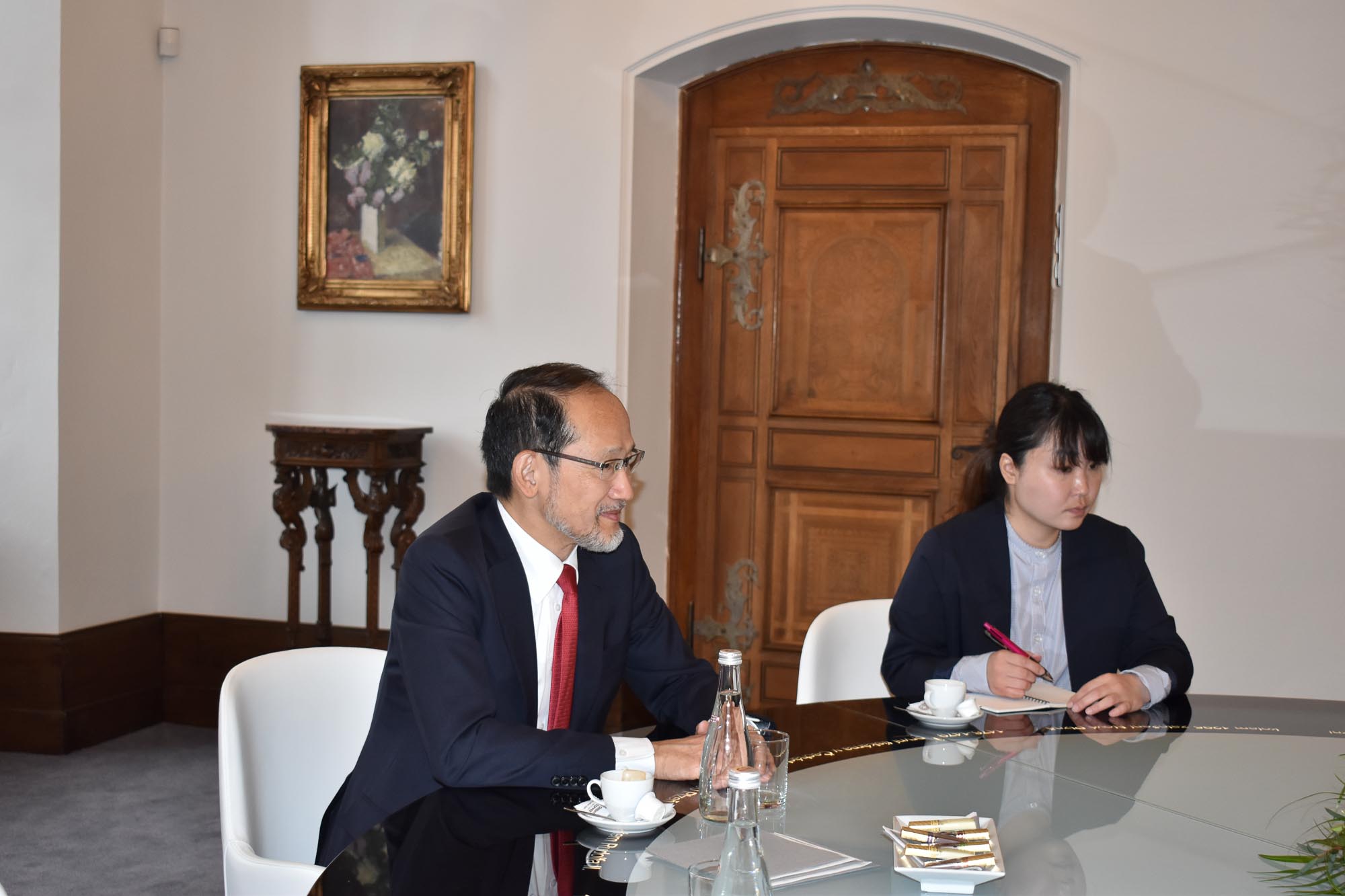 Velvyslanec Japonska Hideo Suzuki v Plzni (foto: A. Jarošová, 24.5.2022)