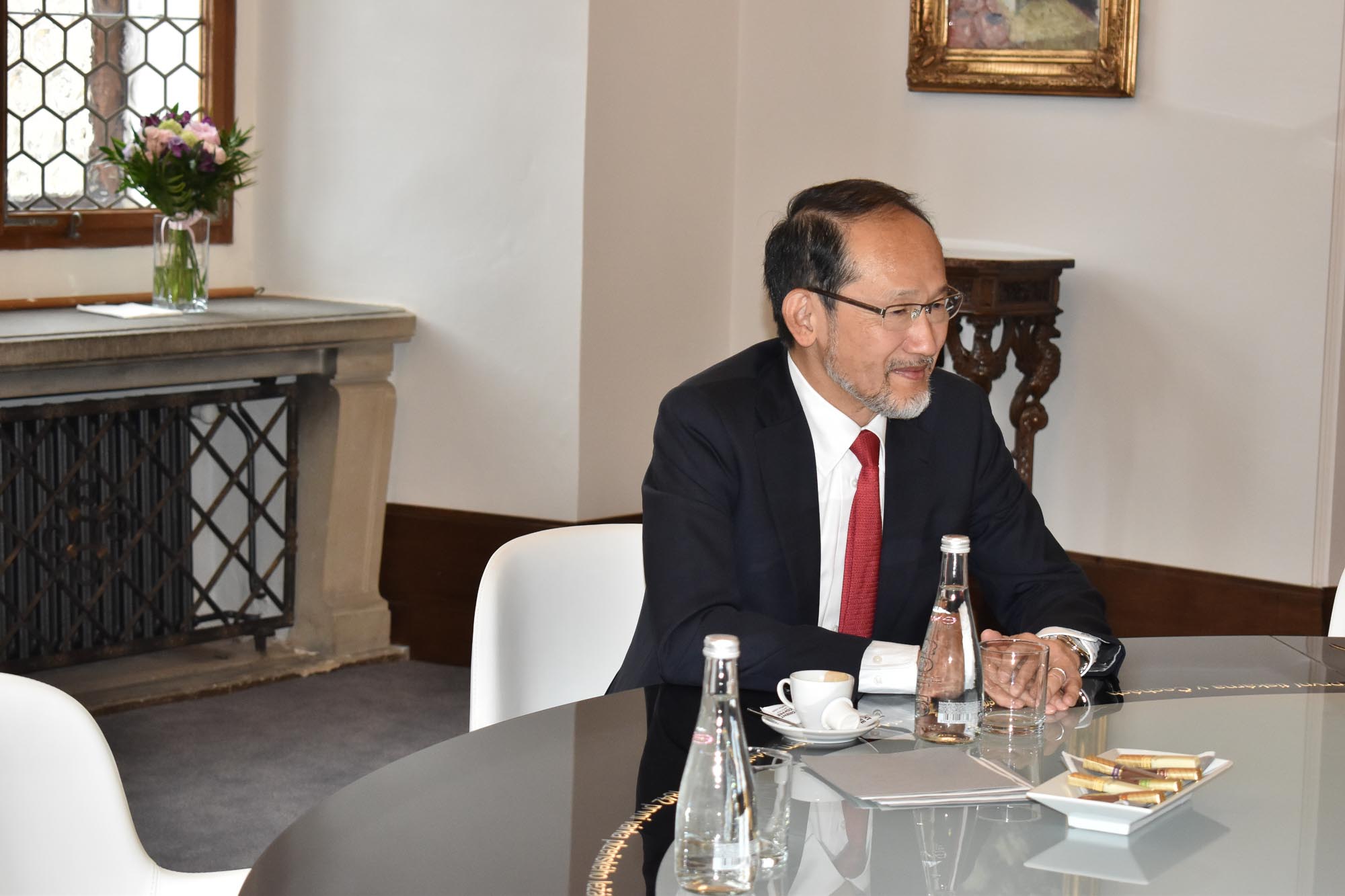 Velvyslanec Japonska Hideo Suzuki v Plzni (foto: A. Jarošová, 24.5.2022)